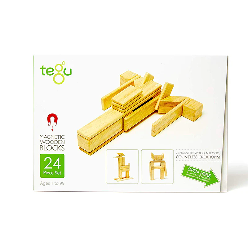 24-Piece Set Magnetic Wooden Blocks Tegu Classics - Image 26