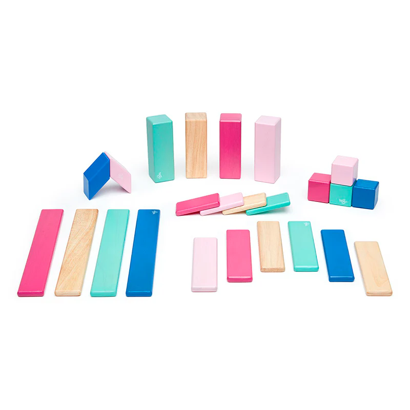 24-Piece Set Magnetic Wooden Blocks Tegu Classics - Image 5