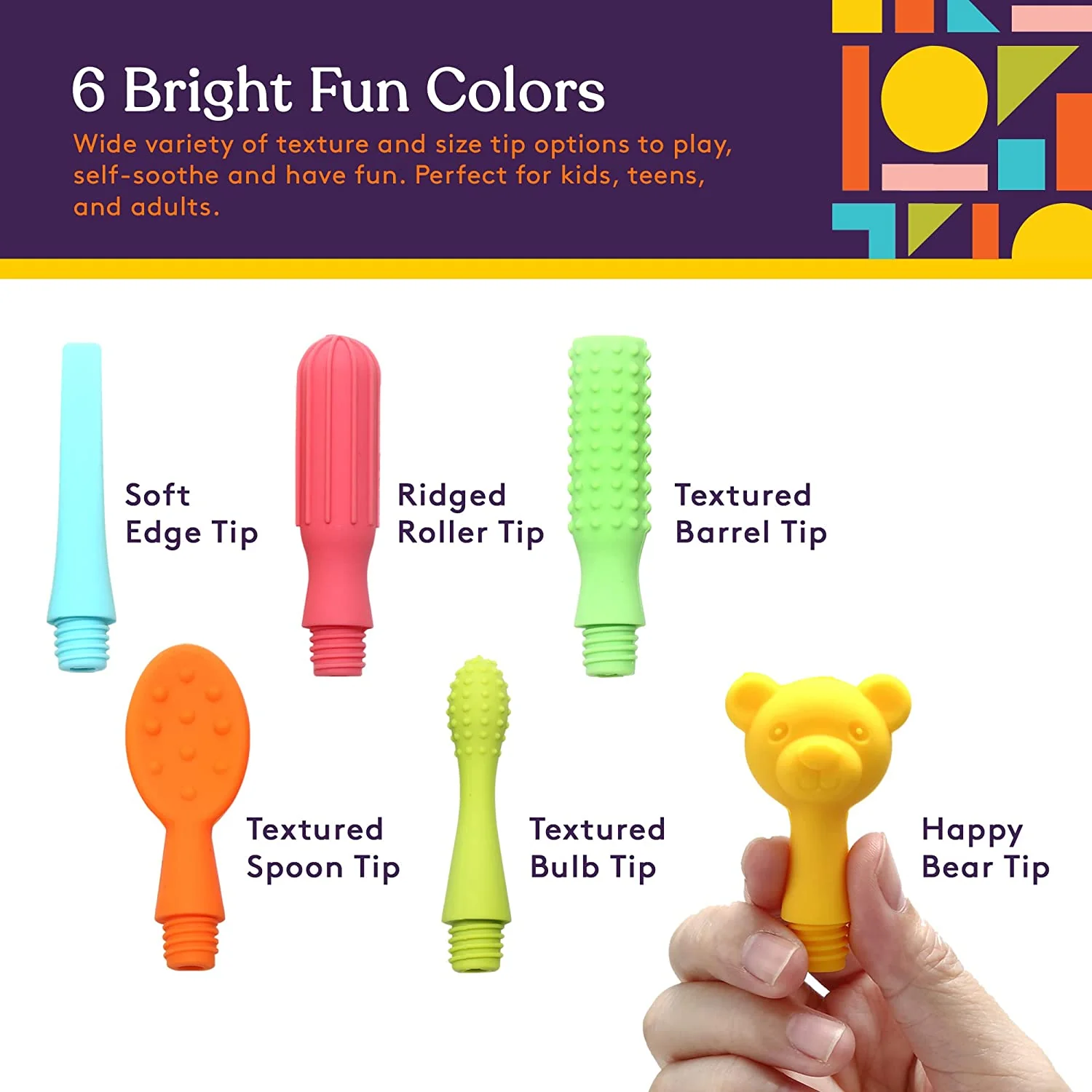 6 Replacement Tips for Buzz Buddy™ , with Travel Zipper Case - Image 3