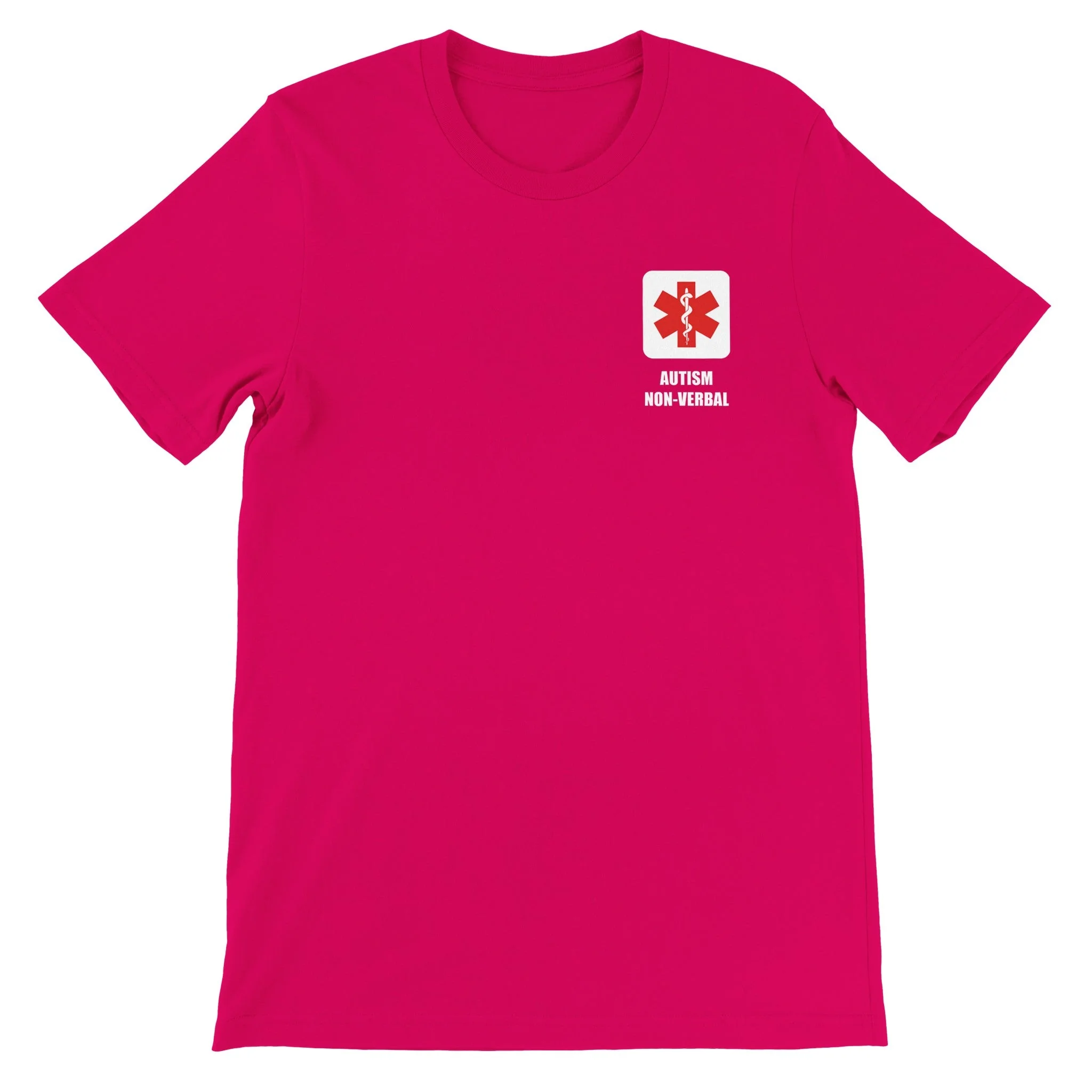 Autism Non-verbal Safety Alert Premium Unisex Crewneck T-shirt - Image 6