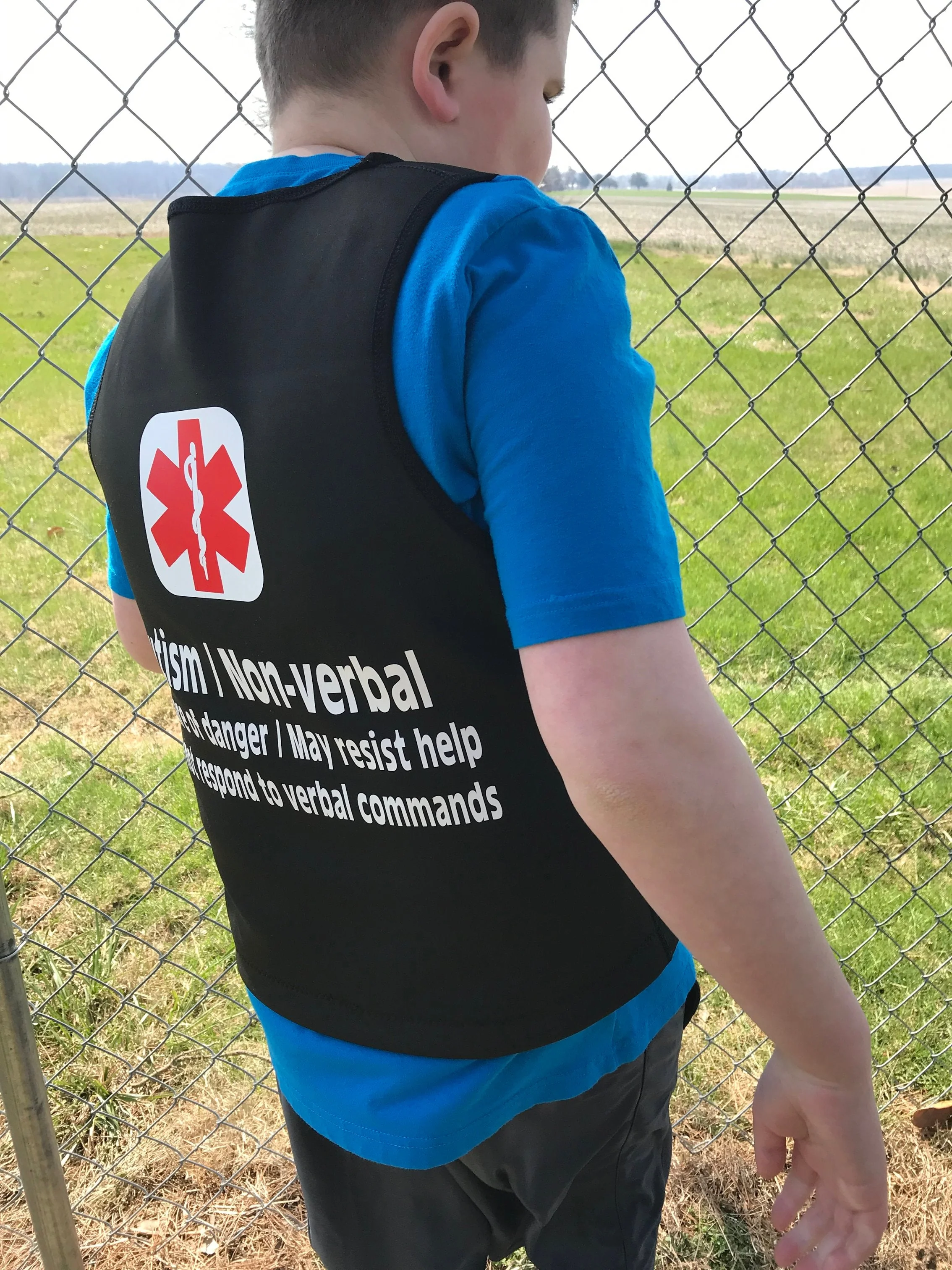 Autism Non-verbal Safety Medical Alert Pressure Vest Adult Youth - Image 8