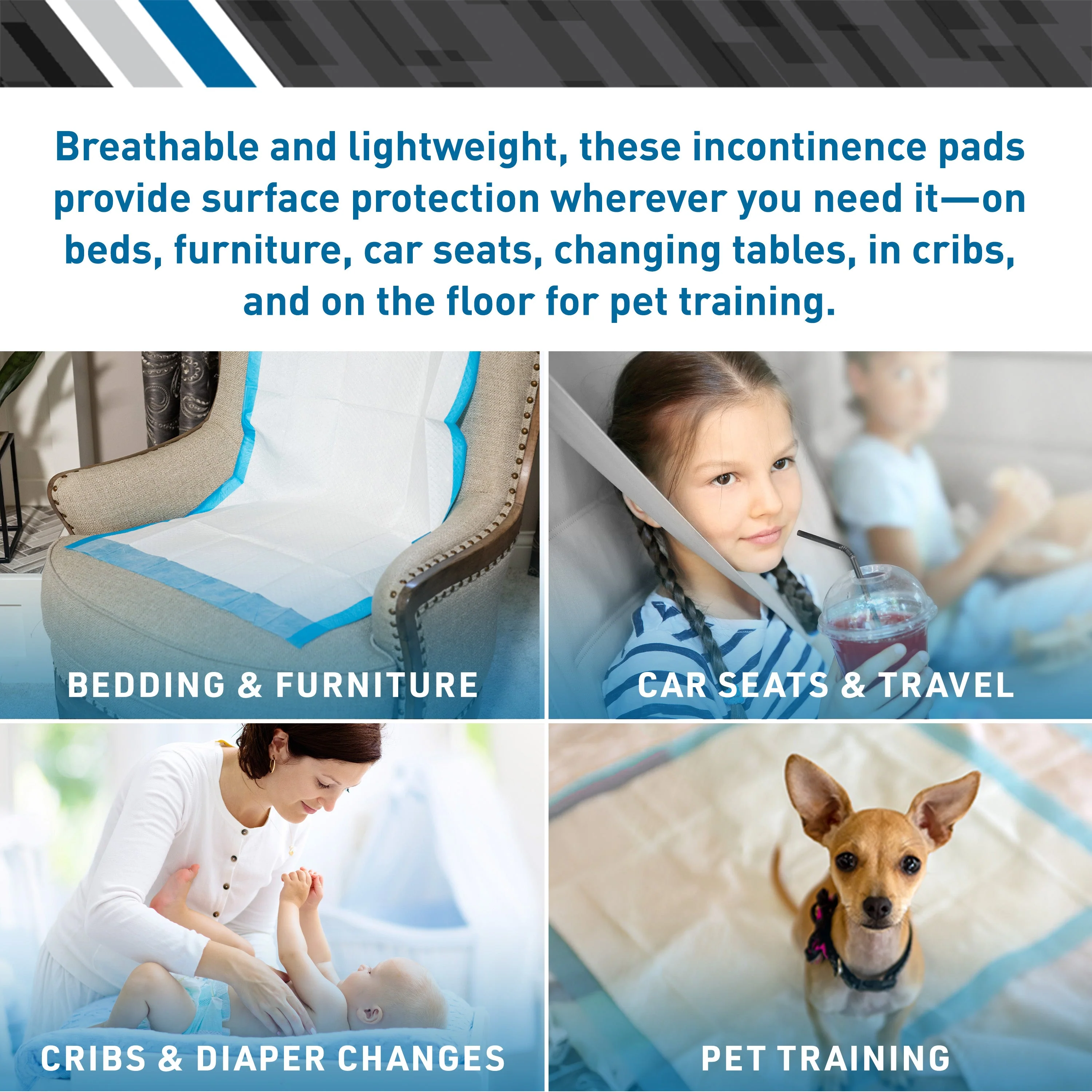 BodyMed Disposable Underpads, Standard Absorbency - Image 3