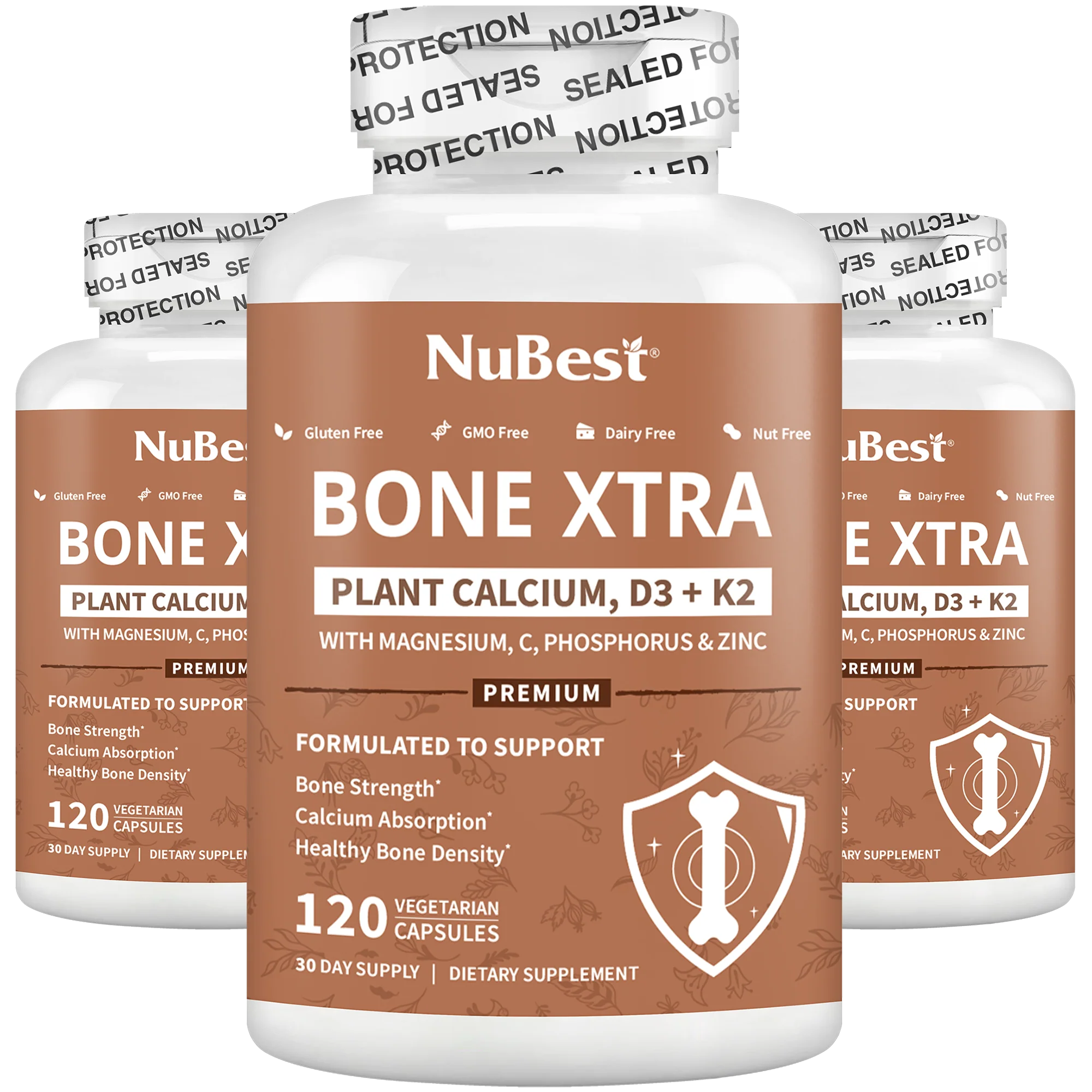 Bone Xtra - Plant-based Formula to Support Healthy Bones For Adults, 120 Vegan Capsules - Image 11