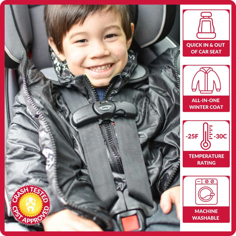 Car Seat Coat | The Road Coat Down - Rocketship Print - Image 2