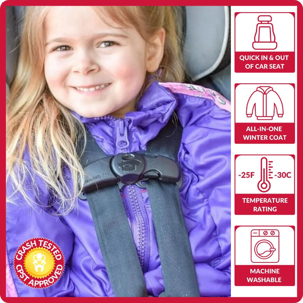 Car Seat Coat | The Road Coat Down - Unicorn Print - Image 2