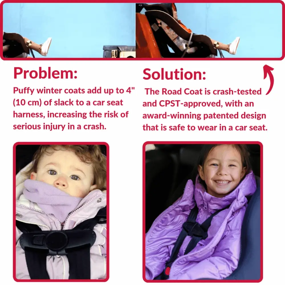 Car Seat Coat | The Road Coat Down - Unicorn Print - Image 4