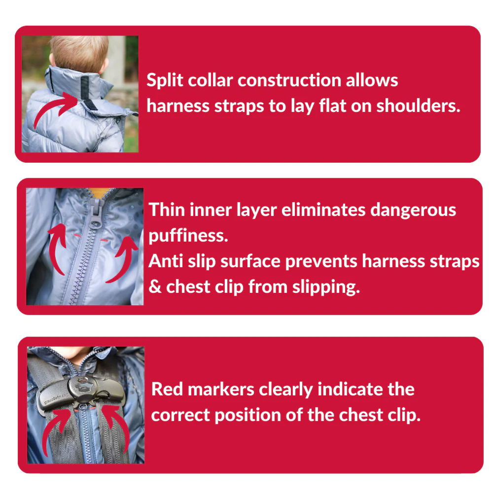 Car Seat Coat | The Road Coat Transition - Construction Print - Image 5