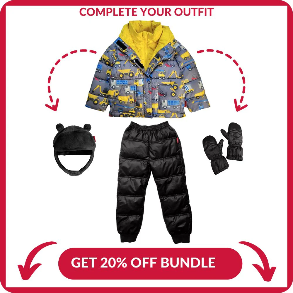 Car Seat Coat | The Road Coat Vegan - Construction Print - Image 9