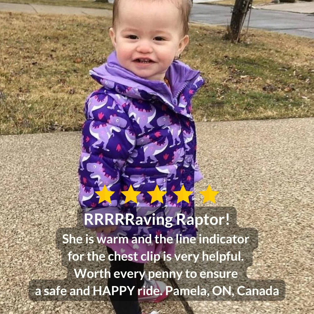 Car Seat Coat | The Road Coat Vegan - Purple Raptor - Image 8