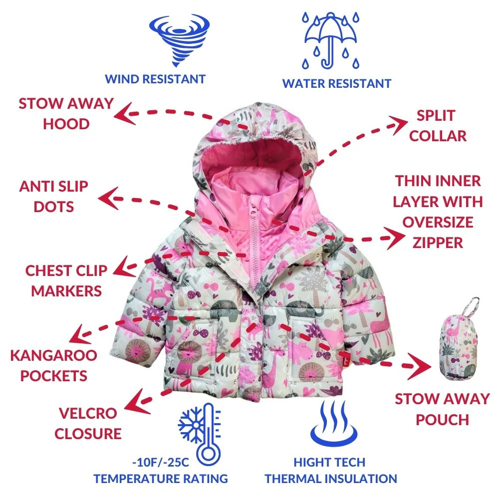 Car Seat Coat | The Road Coat Vegan - Safari Print - Image 3