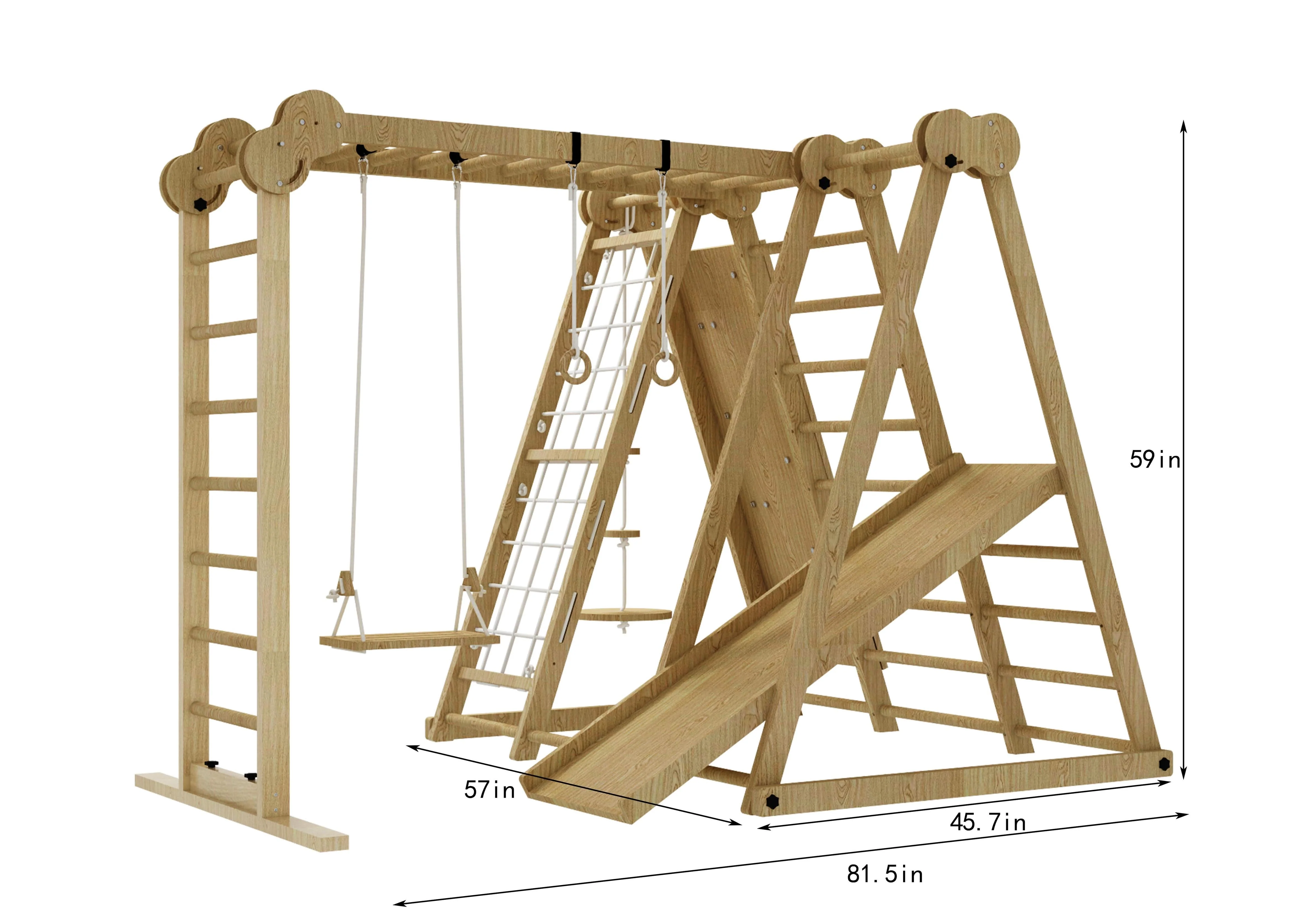 Chestnut - 8-in-1 Jungle Gym for Toddlers - Image 14