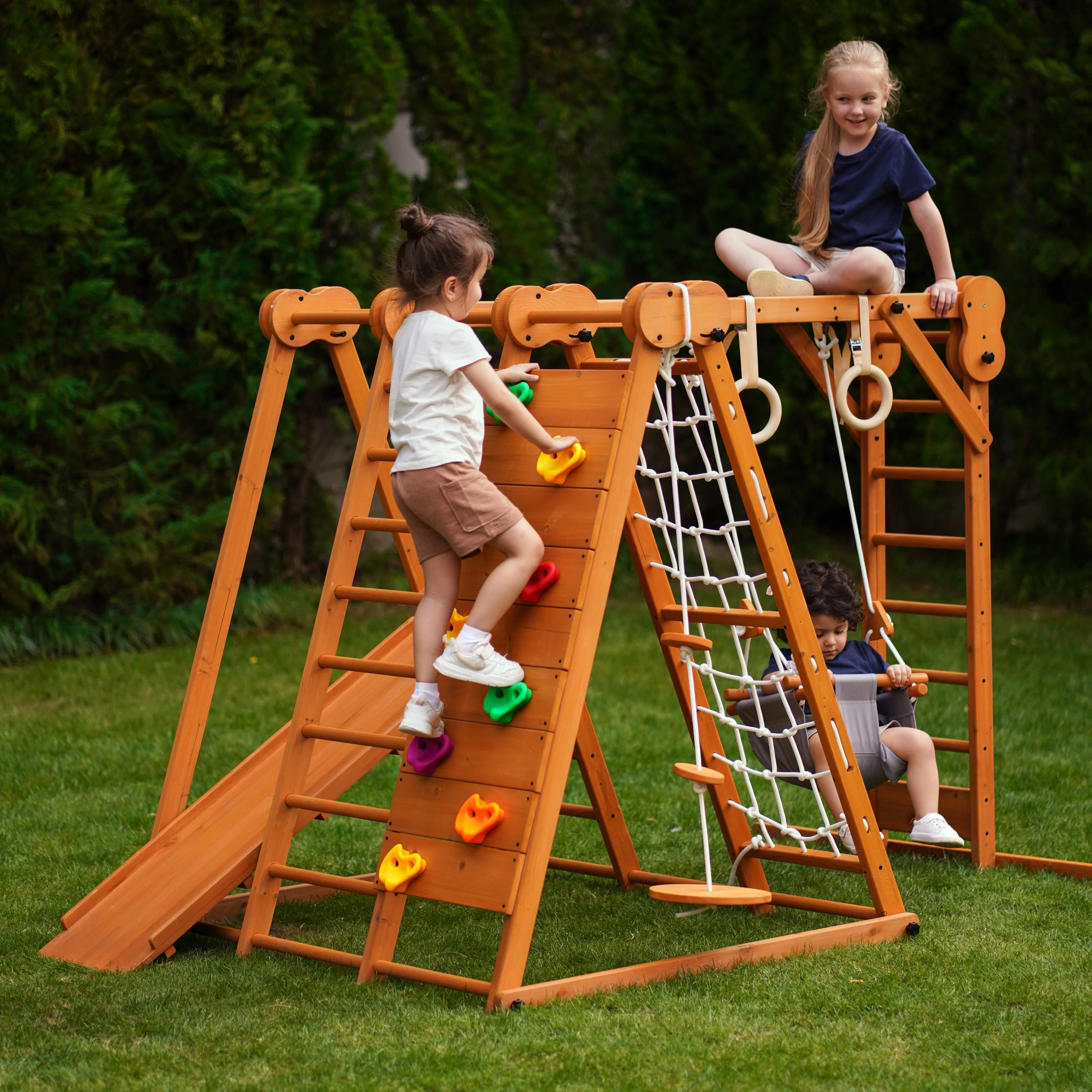 Chestnut - 8-in-1 Jungle Gym for Toddlers - Image 30