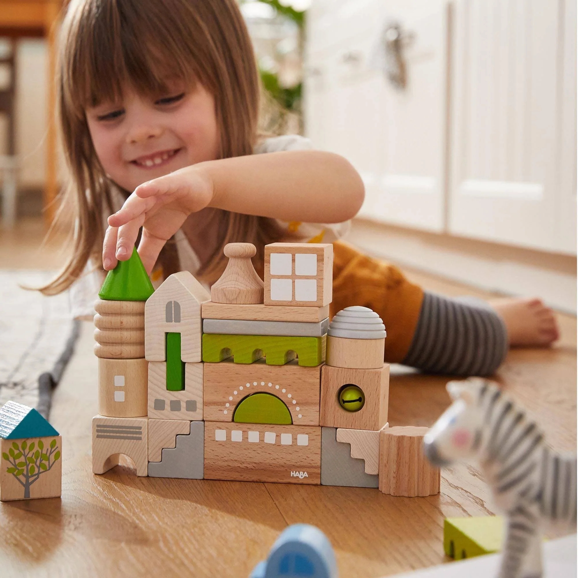 Coburg 28 Piece Wooden Building Blocks - Image 6