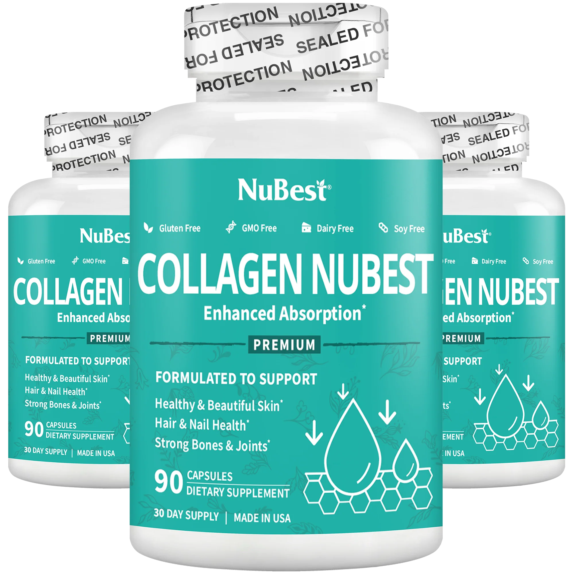 Collagen NuBest, Healthy Skin, Hair & Nails, 90 Capsules - Image 11