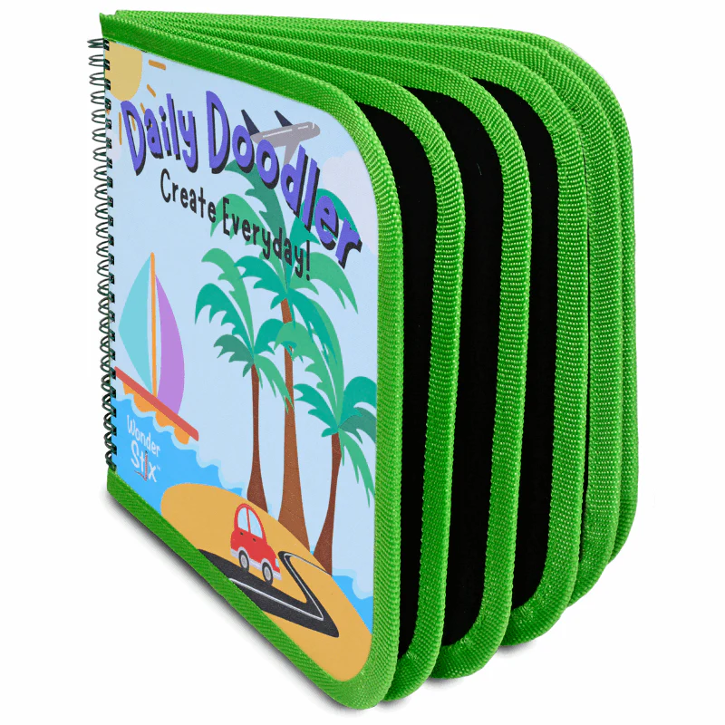 Daily Doodler Reusable Activity Book- Travel Cover, Includes 4 Wonder Stix - Image 3