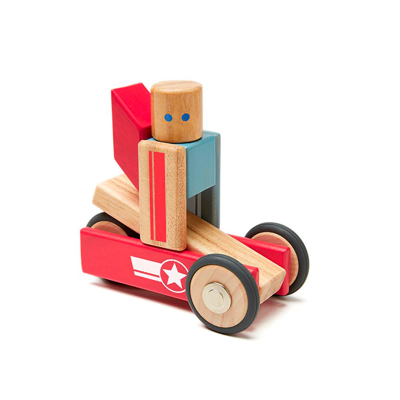 Daredevil Magnetic Wooden Blocks Stunt Team, 12 pieces - Image 5