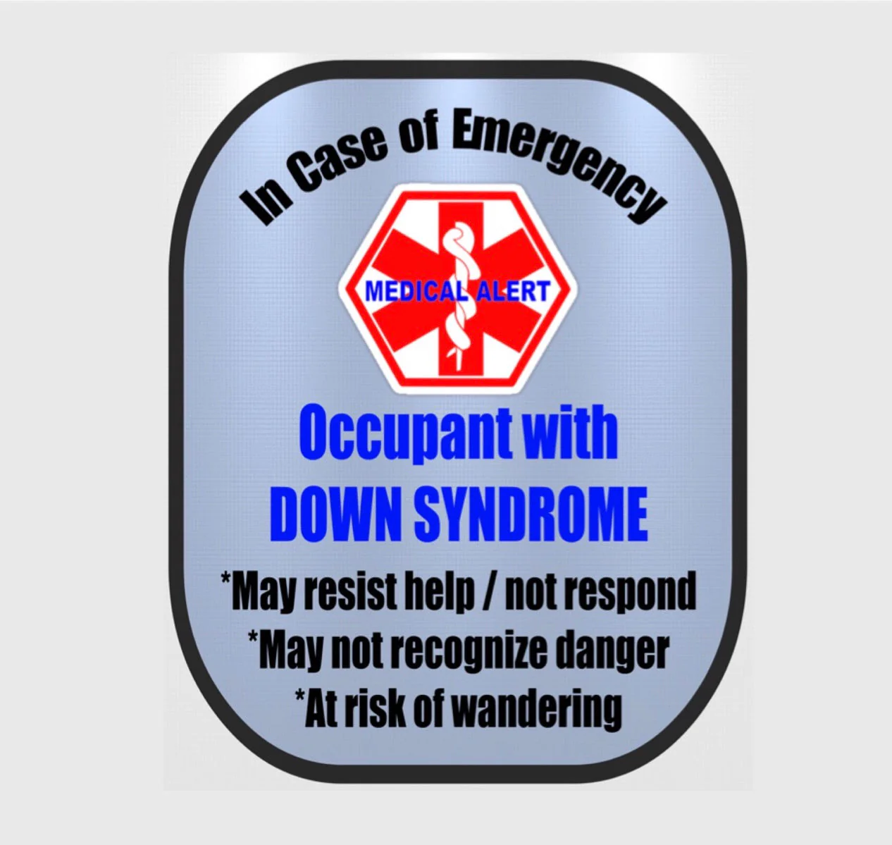 Down Syndrome Backpack Strap - Car Seat Strap Cover - Window Decal Set - Image 3