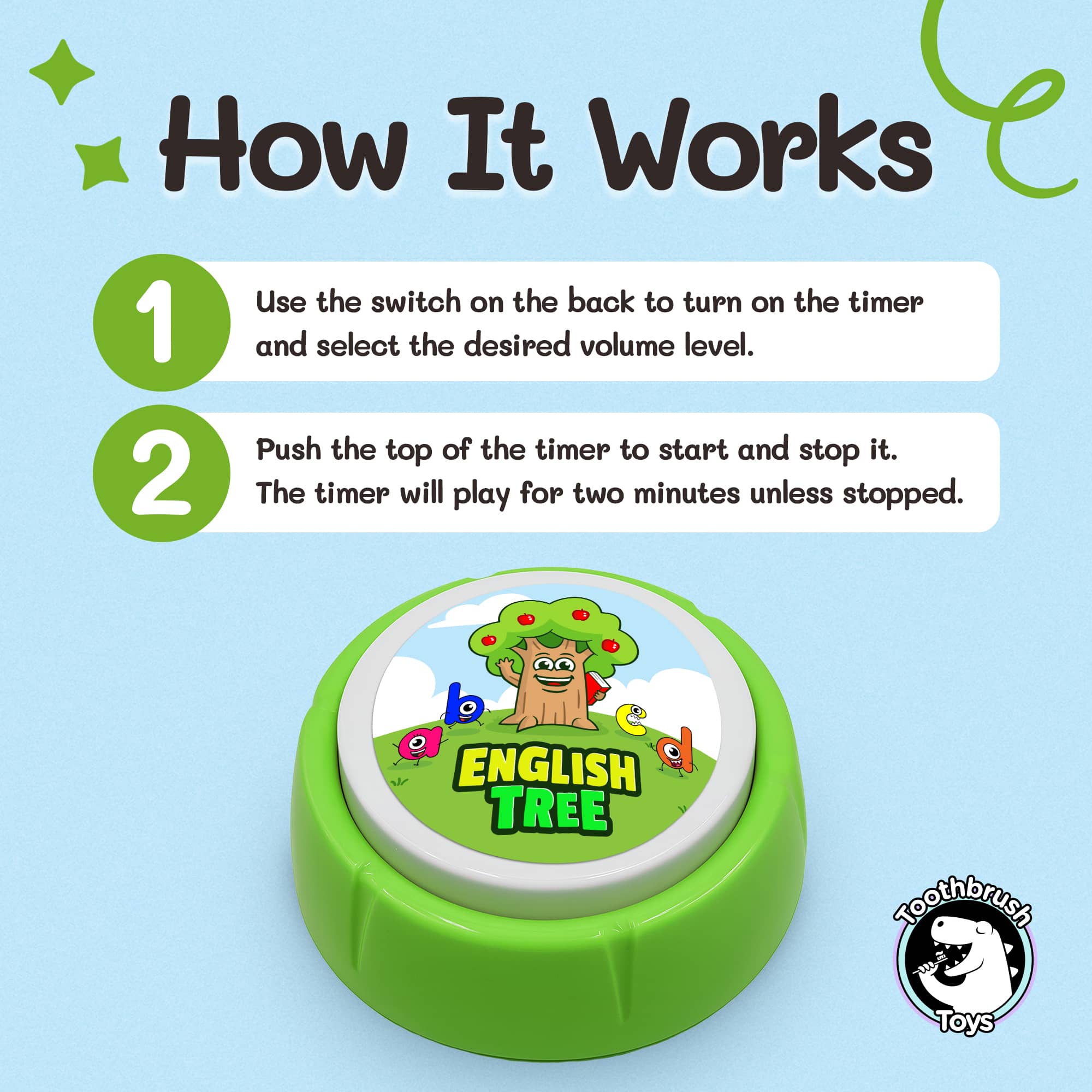 English Tree® Kids Toothbrush Timer With Music by Toothbrush Toys - Image 3