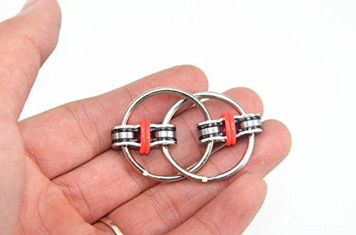 Flippy Chain Fidget Toy Stress Reducer - Steel Flipping Bike Chain Fidget Toy - Image 2