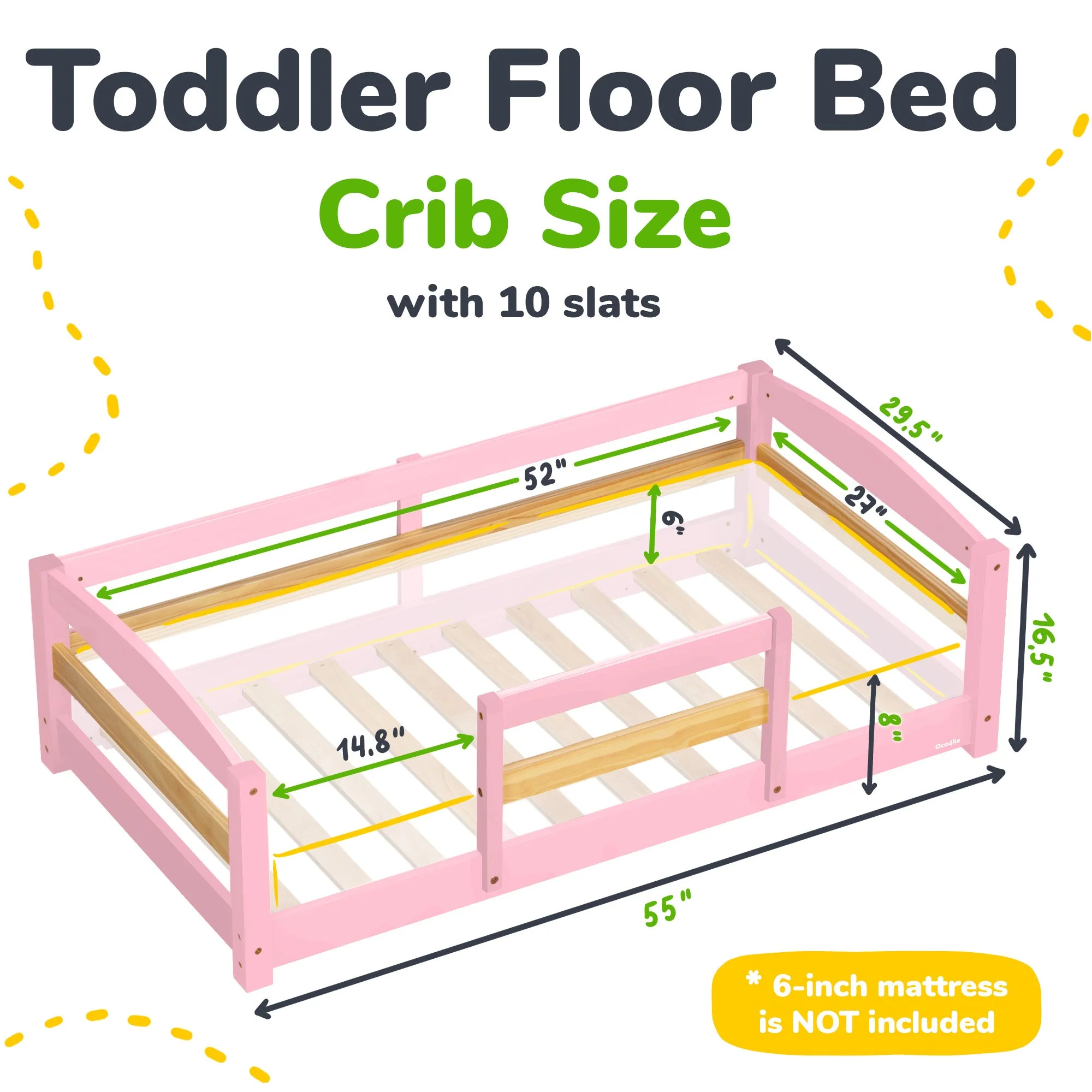Floor Bed - Crib Size - Image 19