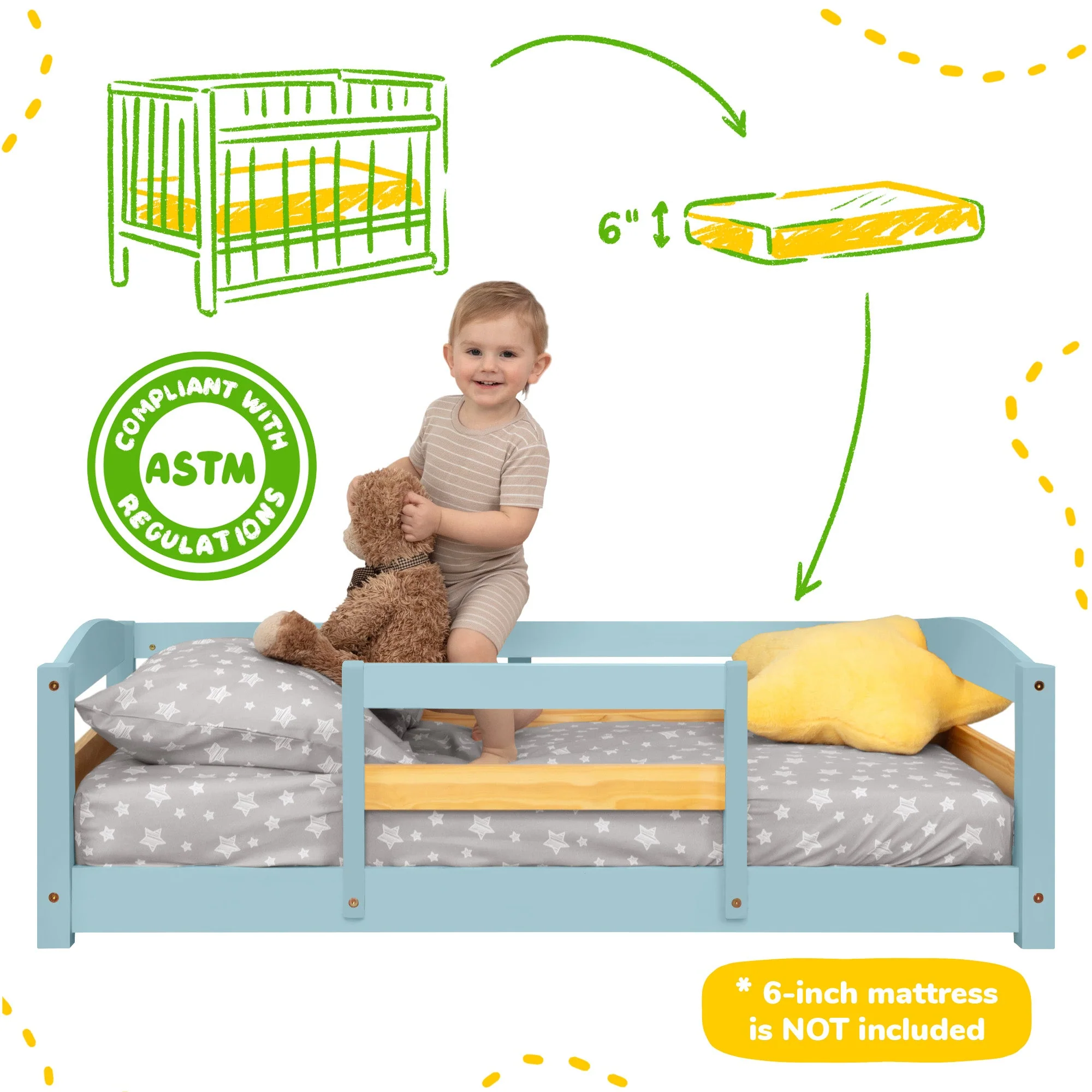 Floor Bed - Crib Size - Image 24