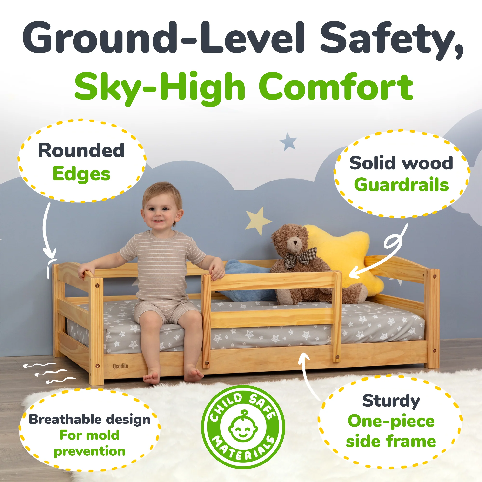 Floor Bed - Crib Size - Image 8