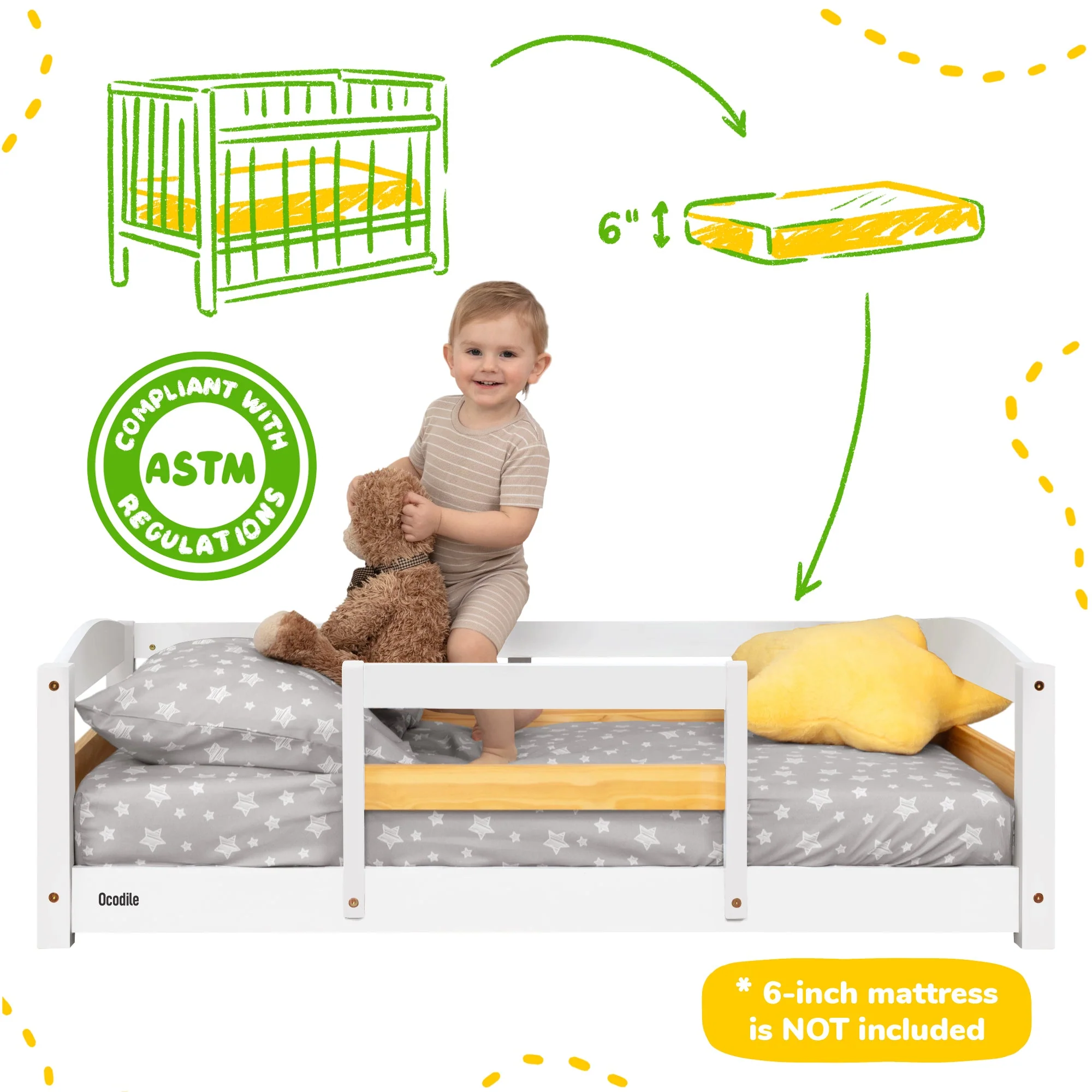 Floor Bed - Crib Size - Image 9