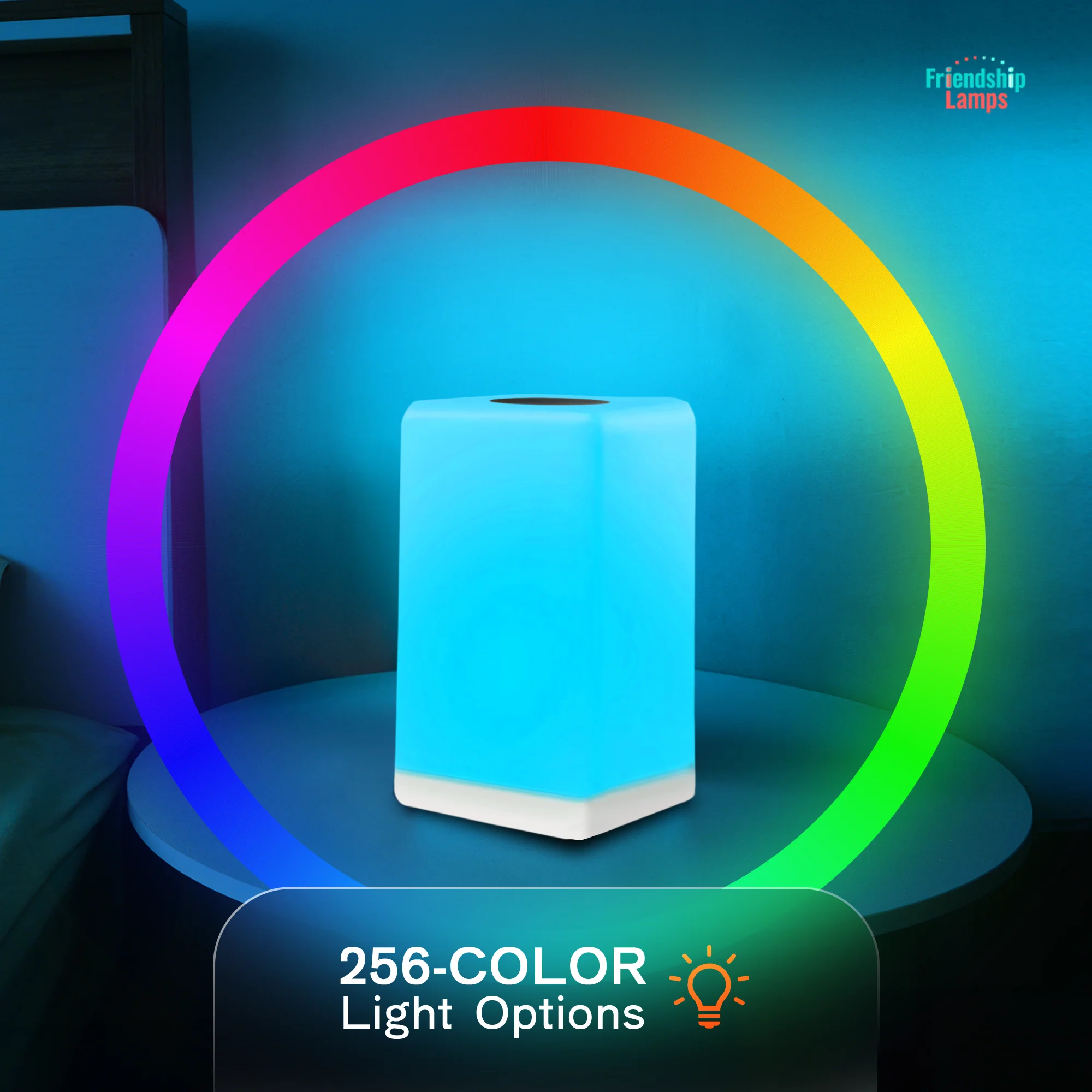 FriendLi Subscription Friendship Lamp – Wi-Fi Touch Lamp with Remote Touch Subscription - Image 4