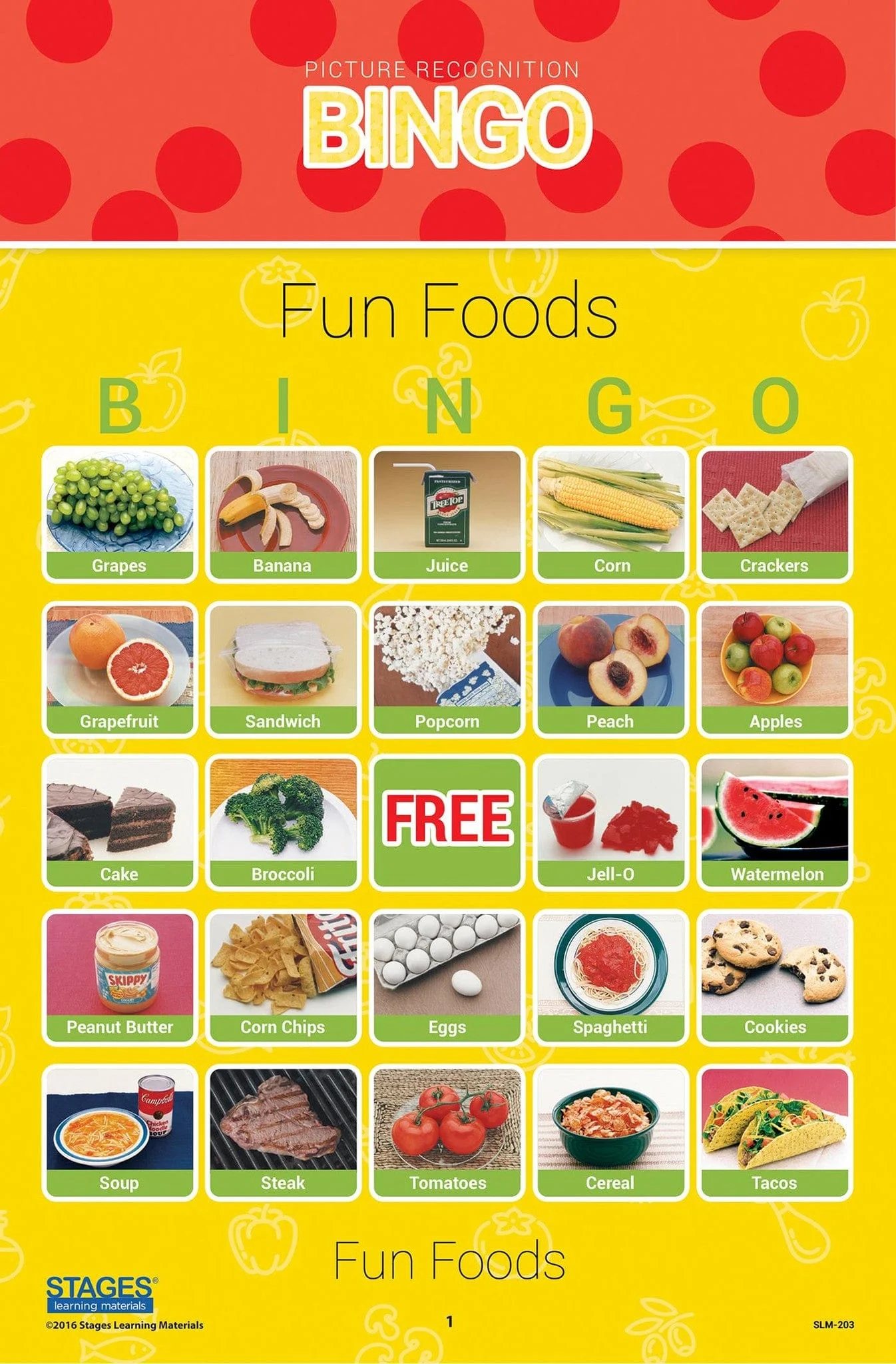 Fun Foods Bingo Game - Image 3