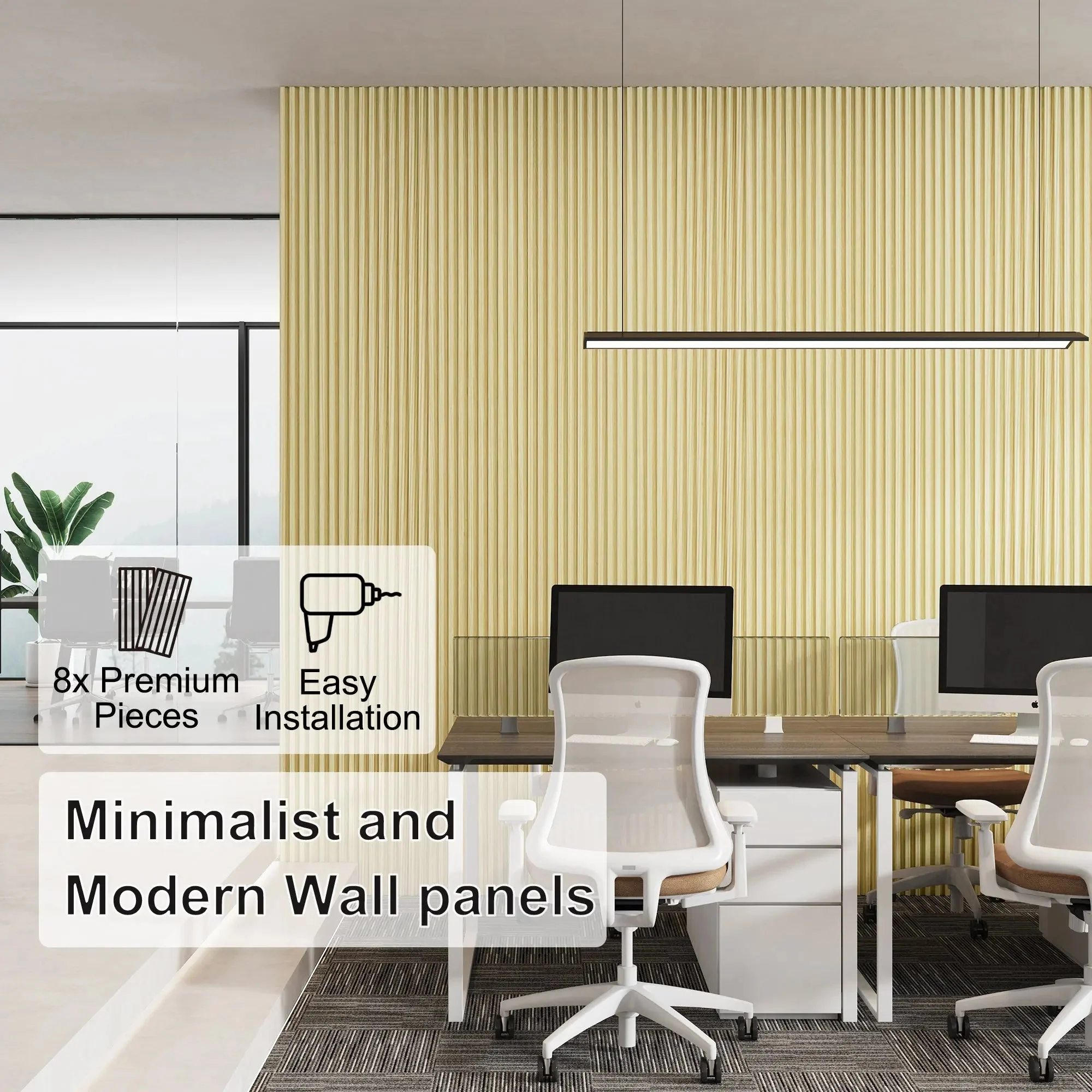 Hausvita 48 x 6 inch WPC Slat Wall Panel (16 Pack) - Image 30
