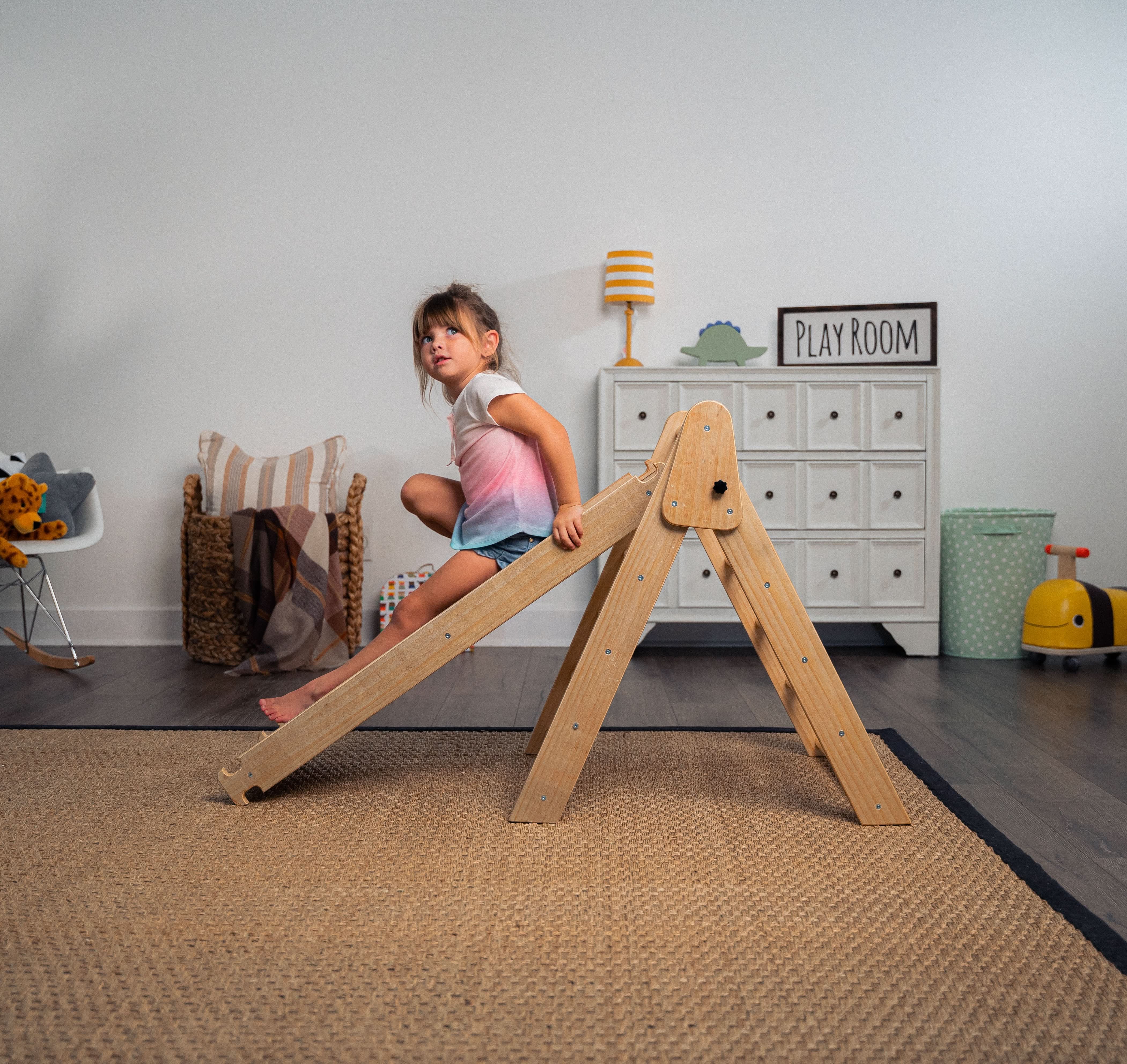 Hazel - Pikler Triangle Ladder & Rocker Set - Image 12