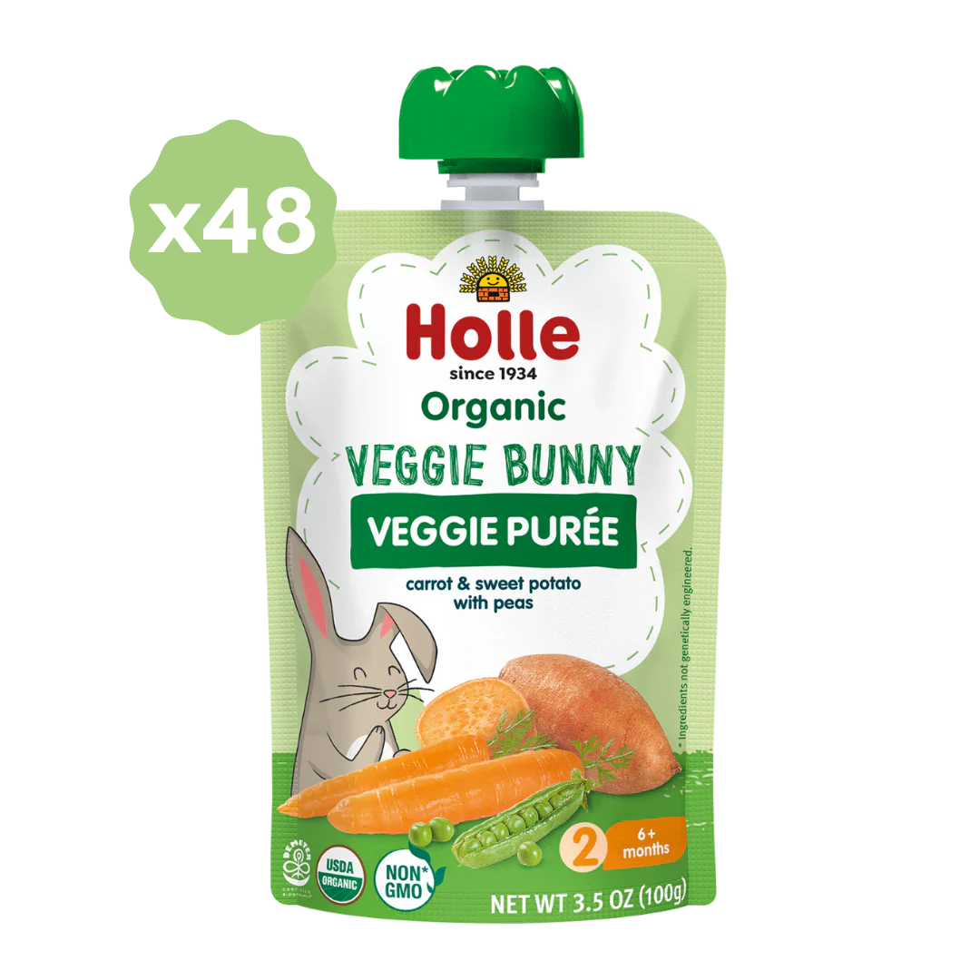 Holle Baby Food Pouches - Organic Veggie Puree - Veggie Bunny - Image 6
