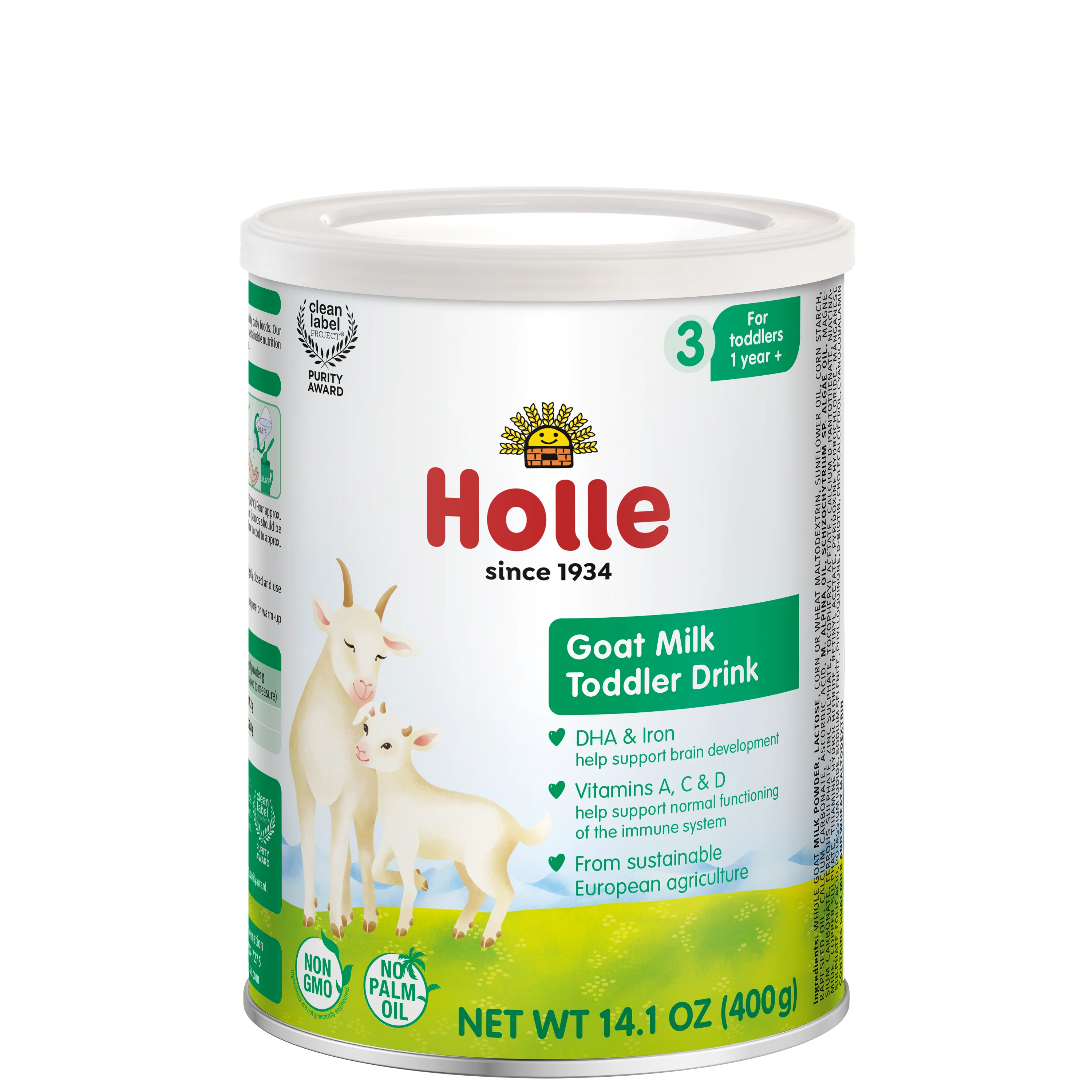 Holle Goat Milk Toddler Drink - Stage 3 | Non GMO (14 oz) - Image 8