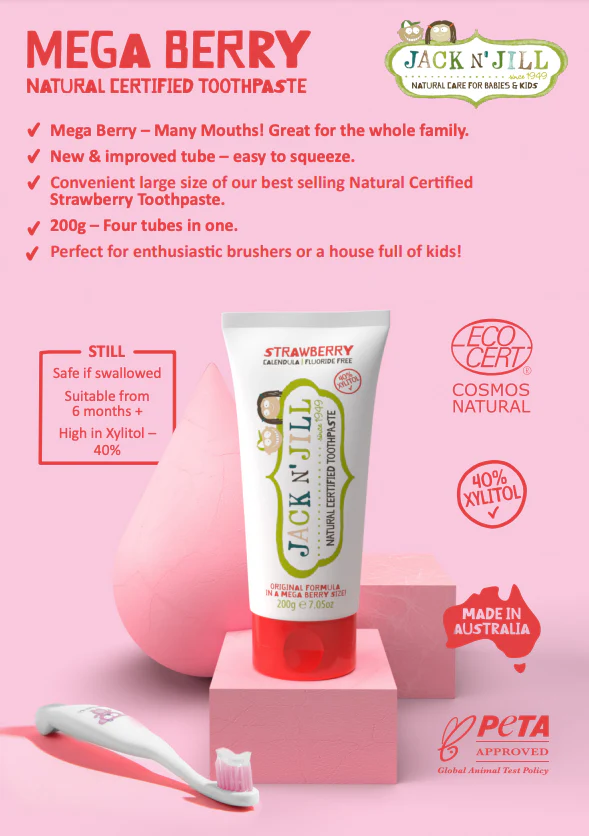 Jack N' Jill Mega Berry Toothpaste Strawberry - Image 5