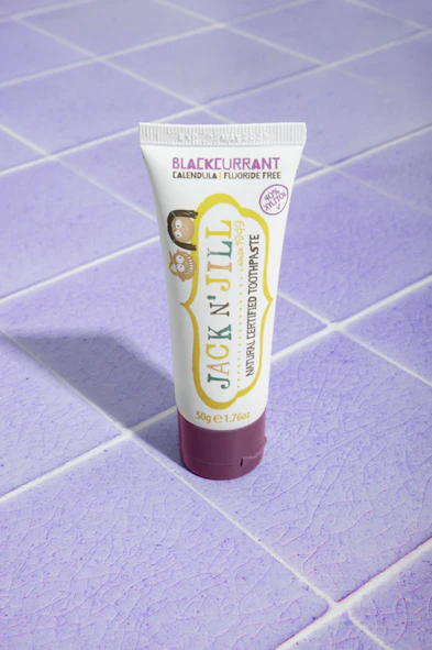 Jack N' Jill Natural Certified Kids Toothpaste- Blackcurrant - Image 3