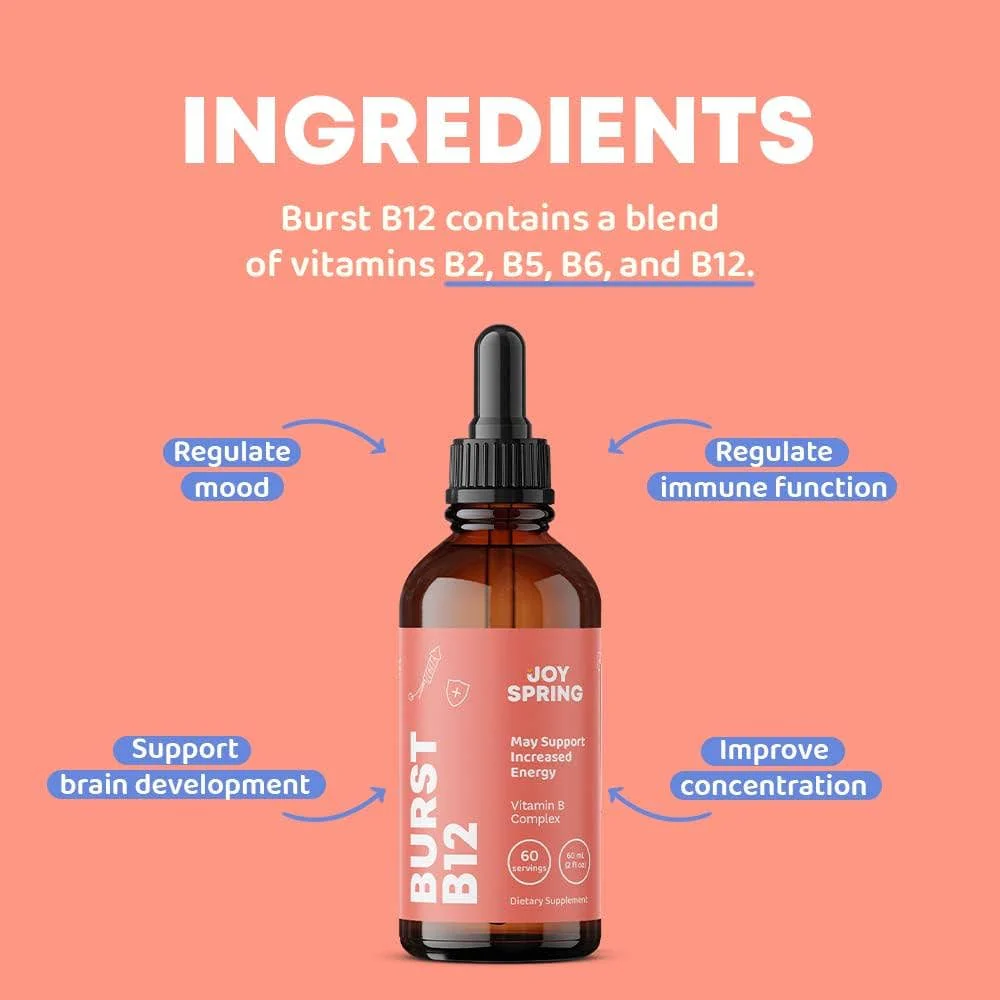 Burst - B12 Liquid Complex for Kids - B2, B6, B12 & B5 - Image 3