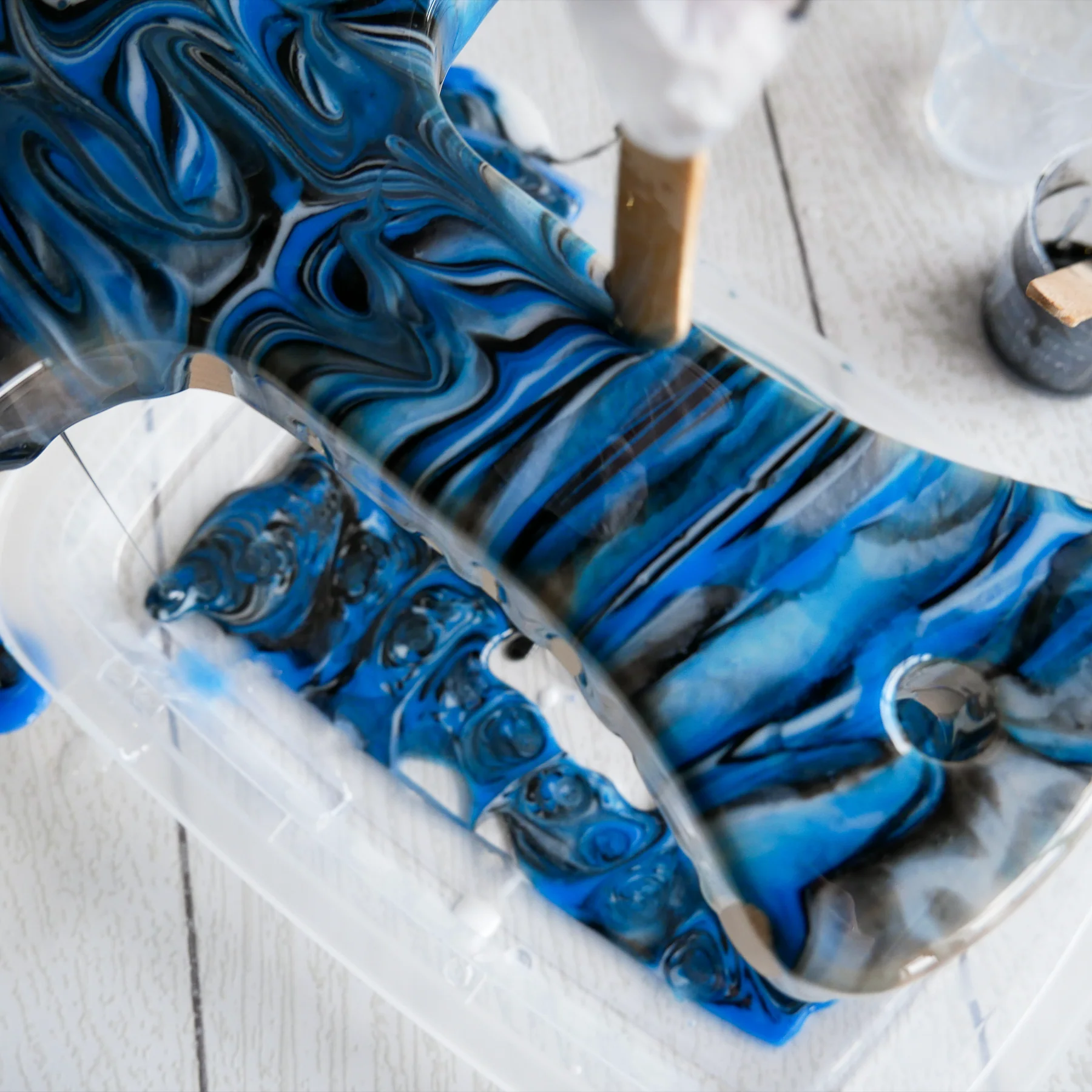 Marbled Resin Wood Board - Image 6