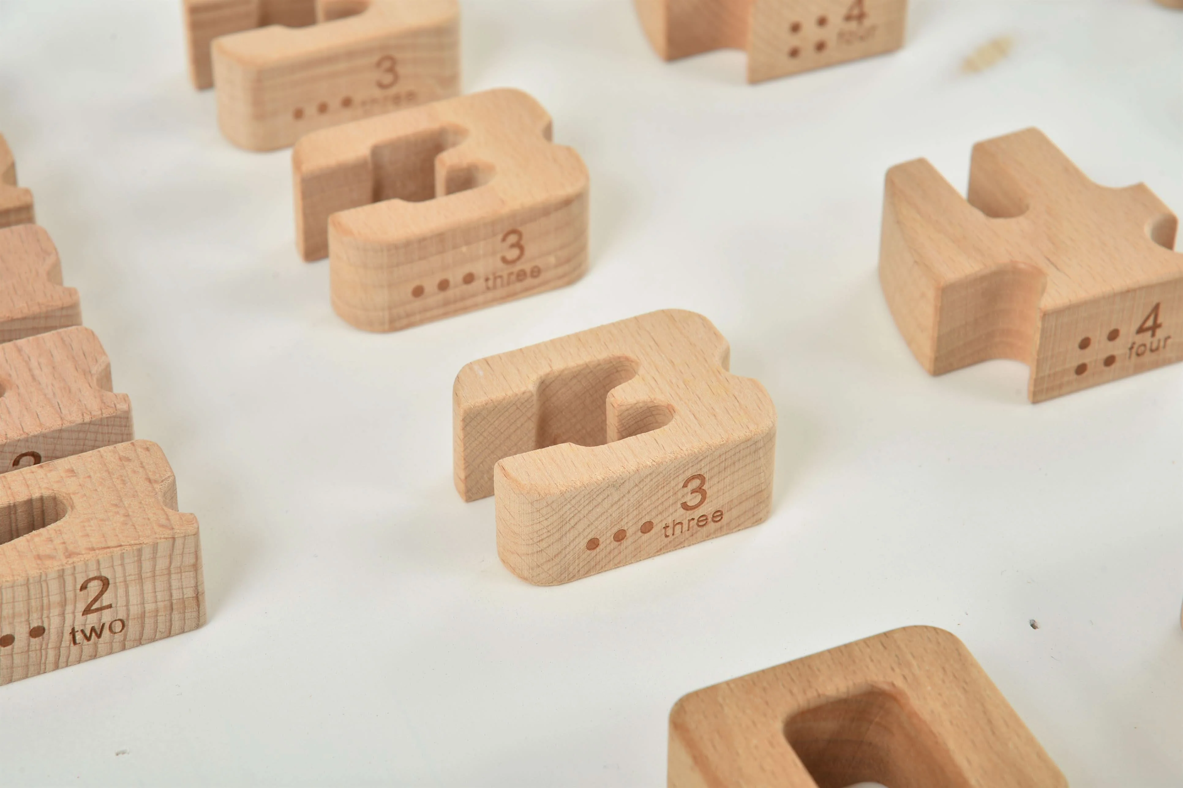 Montessori Wooden Number Height Blocks – Self-Correcting Math Learning Set - Image 7