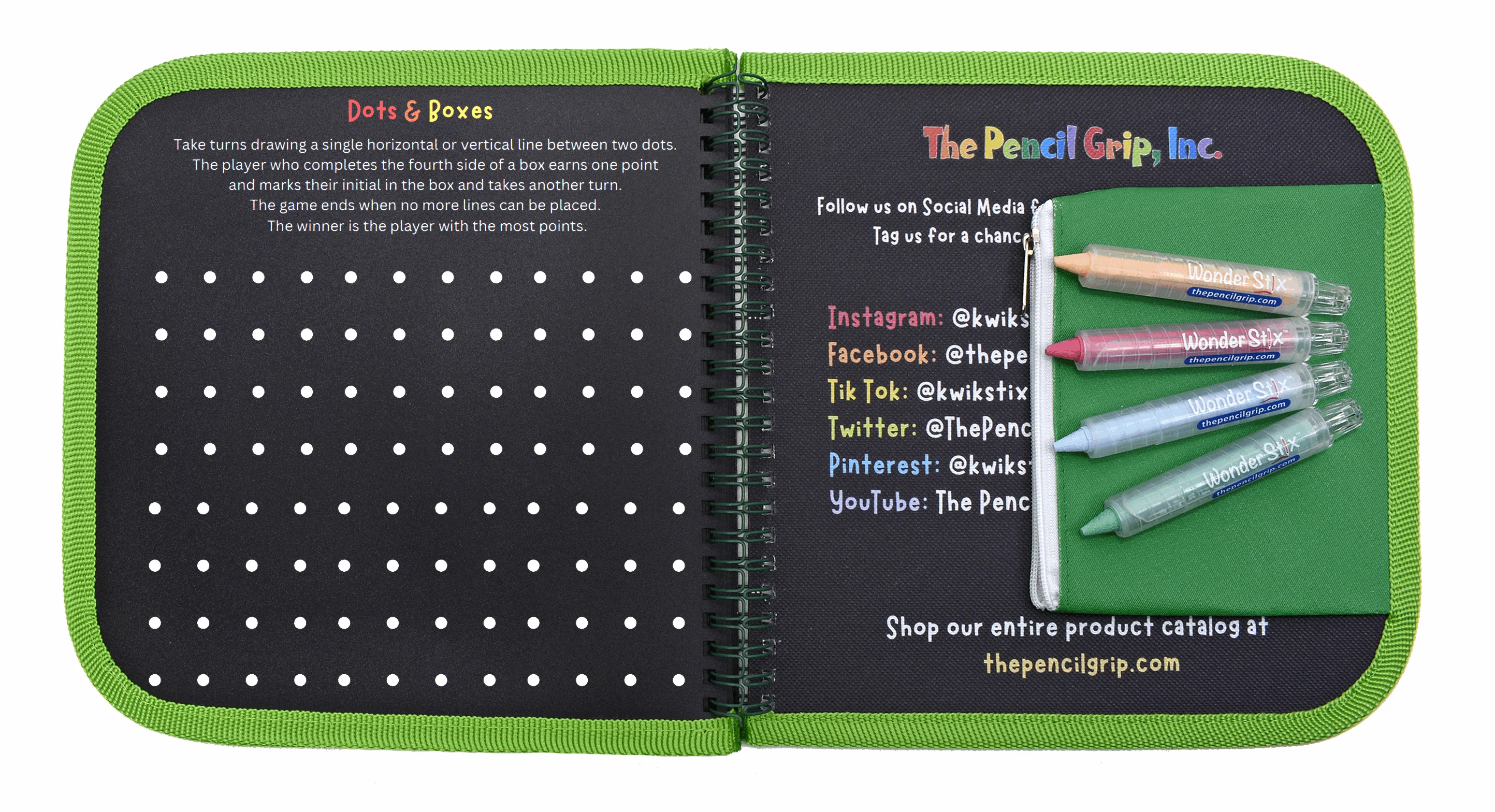 NEW! Daily Doodler Reusable Activity Book-Games on the Go, Includes 4 Wonder Stix - Image 5