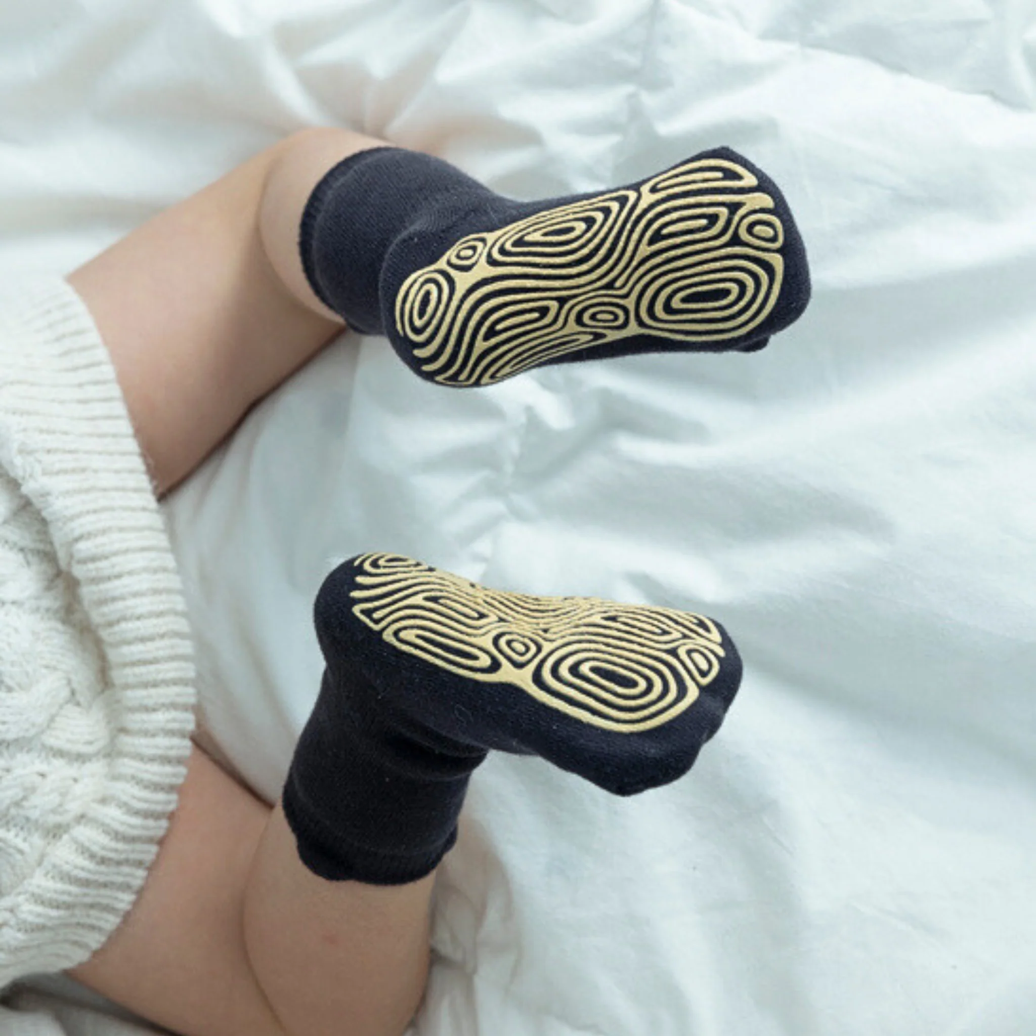 New- Into The Wild III- Organic- 4 Pairs of Stay-On Baby & Toddler Non-Slip Socks - Image 7
