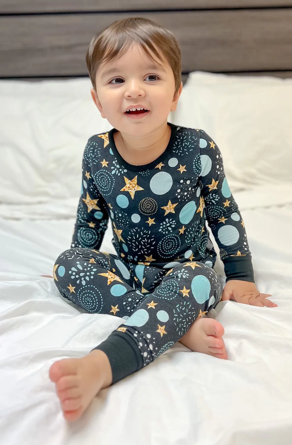 New Year's Eve Celebration Two Piece Bamboo Pajama Set - Image 3