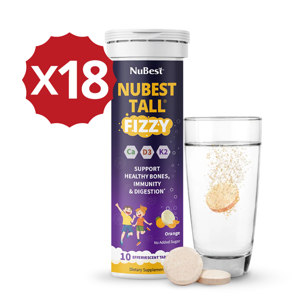 NuBest Tall Fizzy – Height Growth & Bone Strength, Orange Flavor, 10 Effervescent Tabs - Image 14
