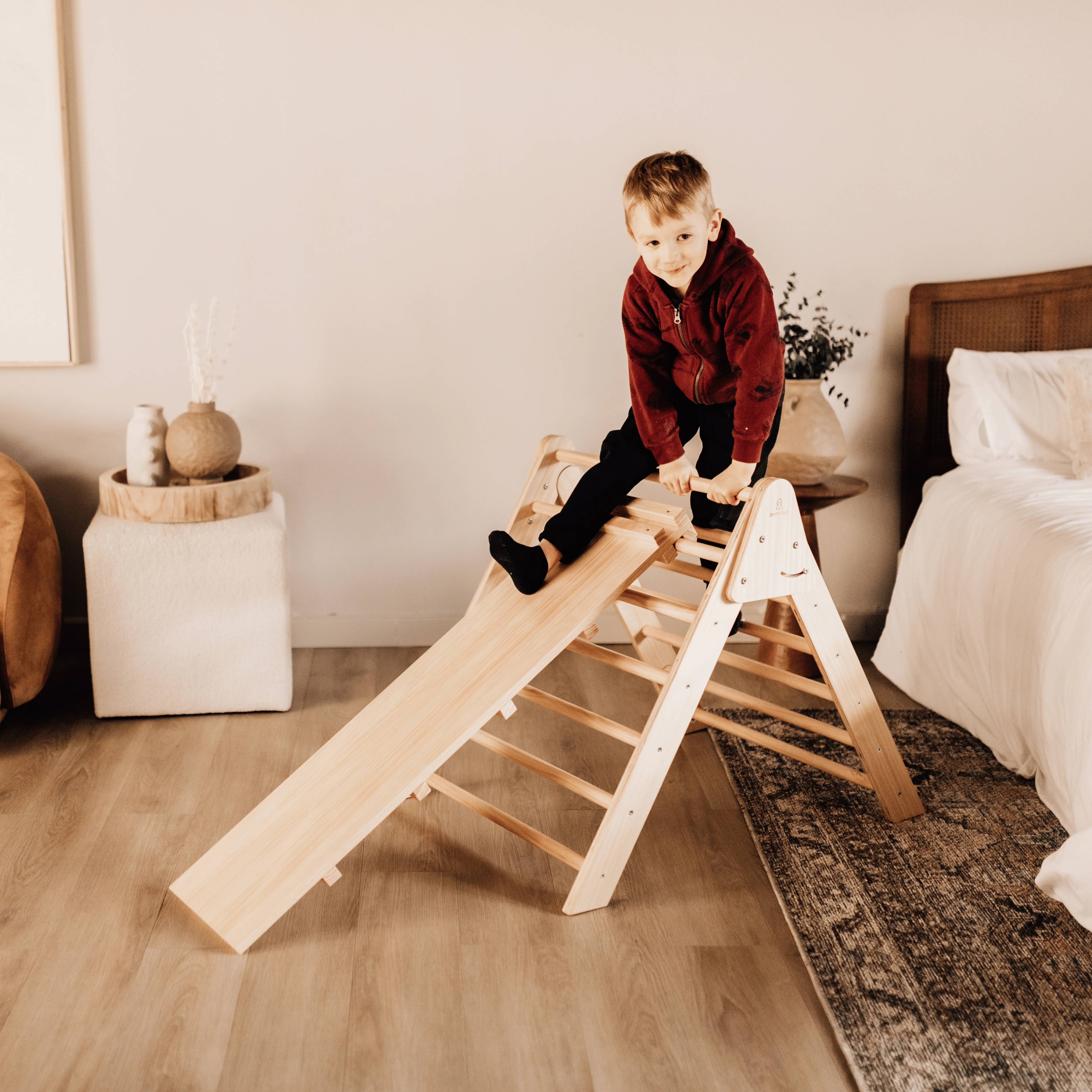 Olive- Pikler Triangle Ladder and Climber Slide - Multiple Sizes - Image 8