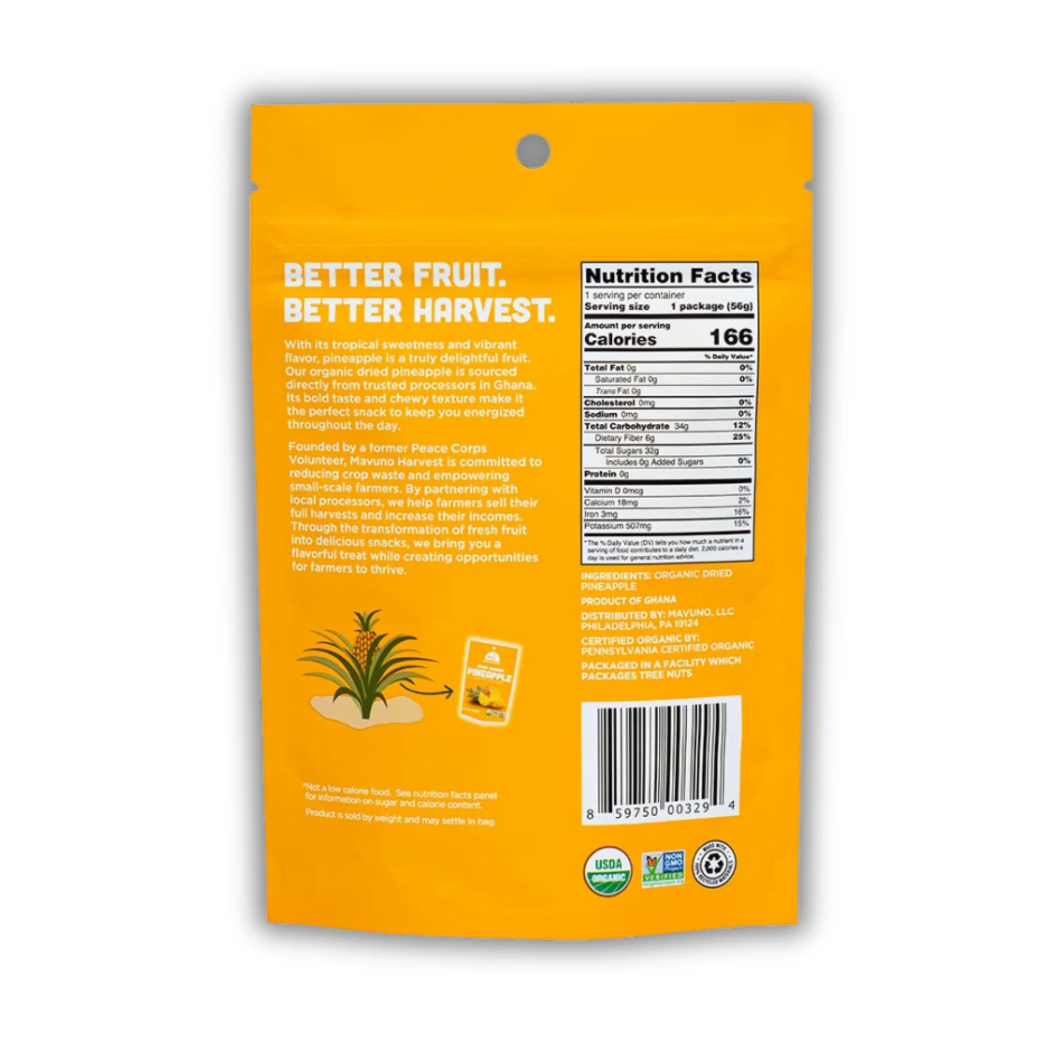 Organic Dried Pineapple - Image 3