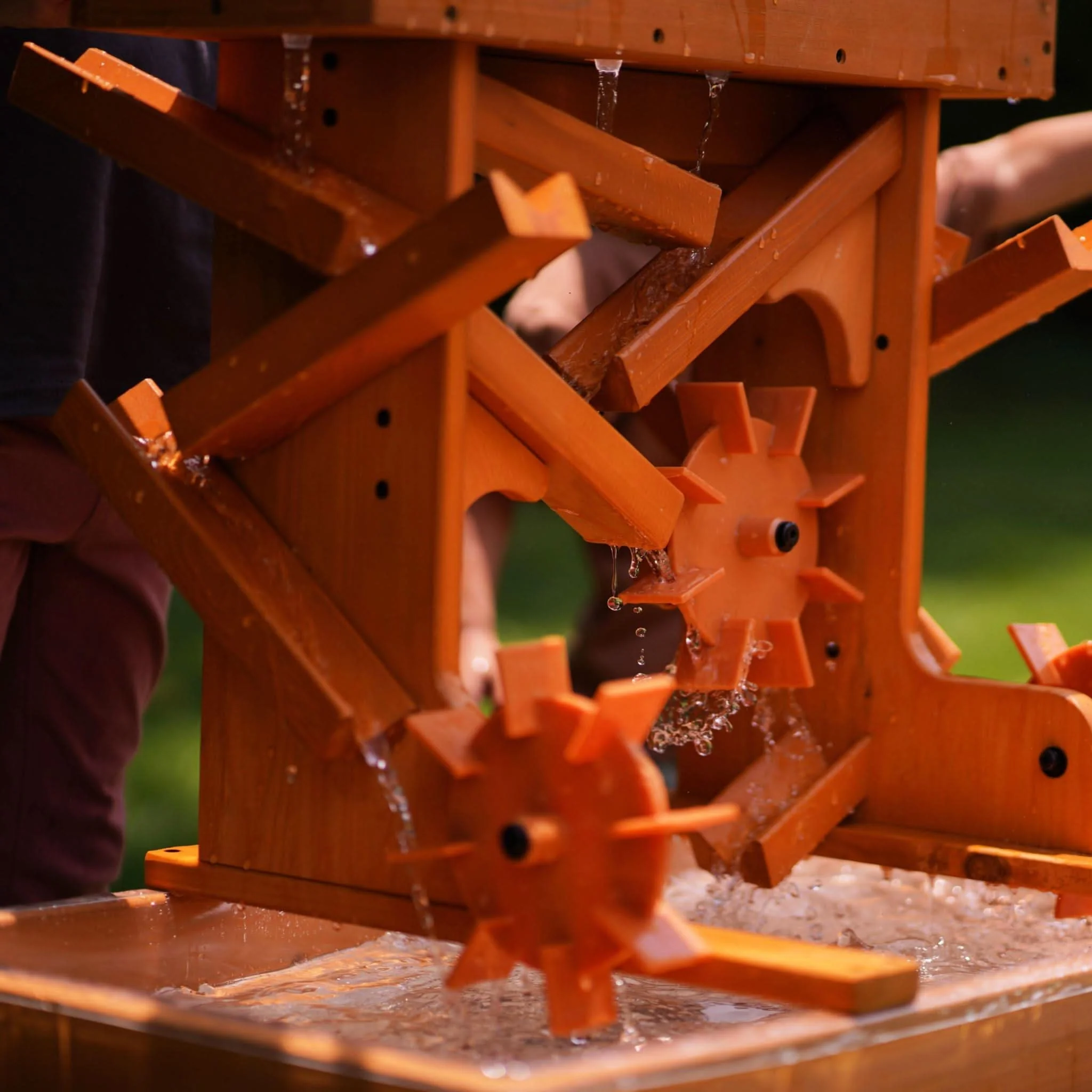 Outdoor Wooden Water Table for Toddlers | Kids’ Sensory Play Station - Image 3