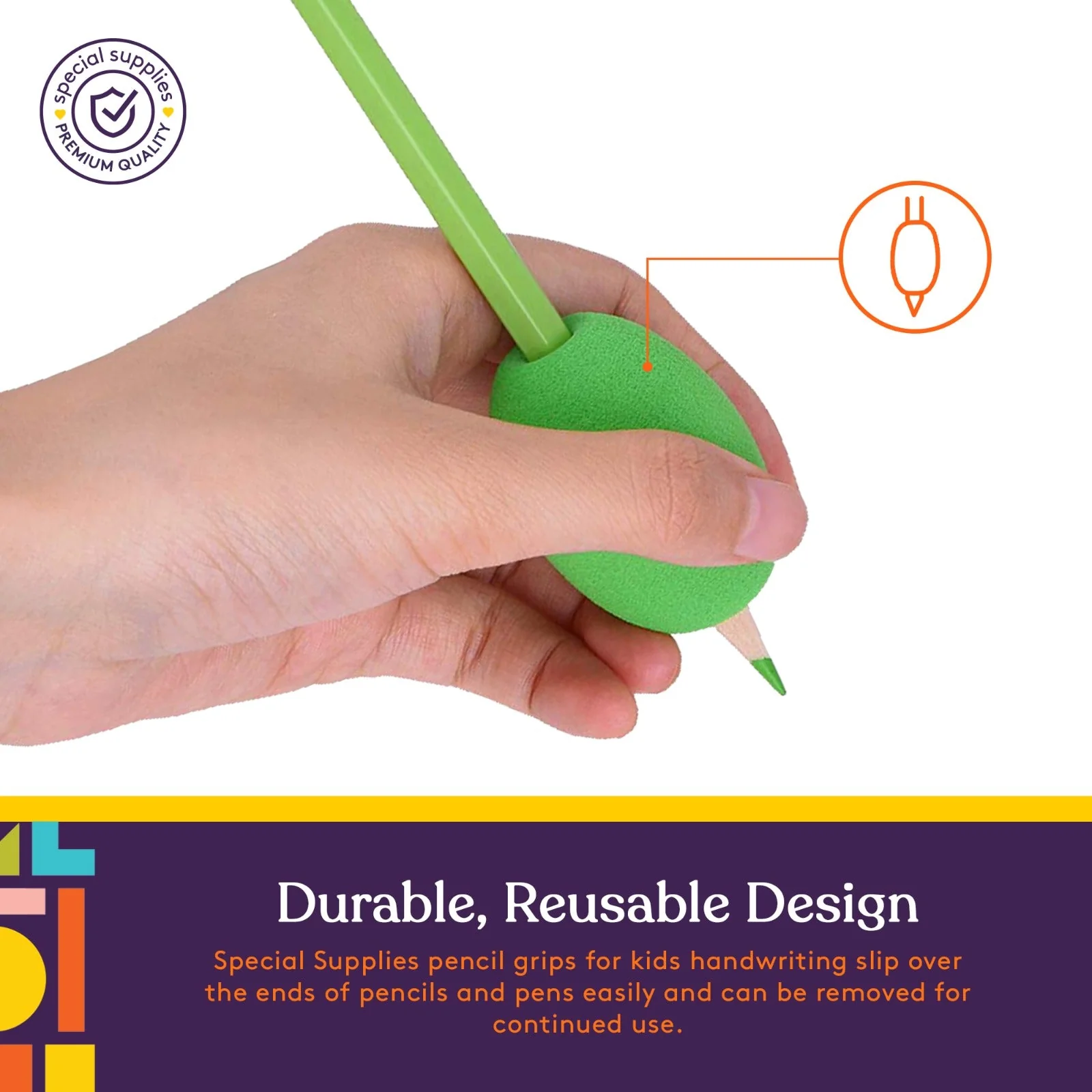 Pencil Egg Grips (6 Pack) - Image 4