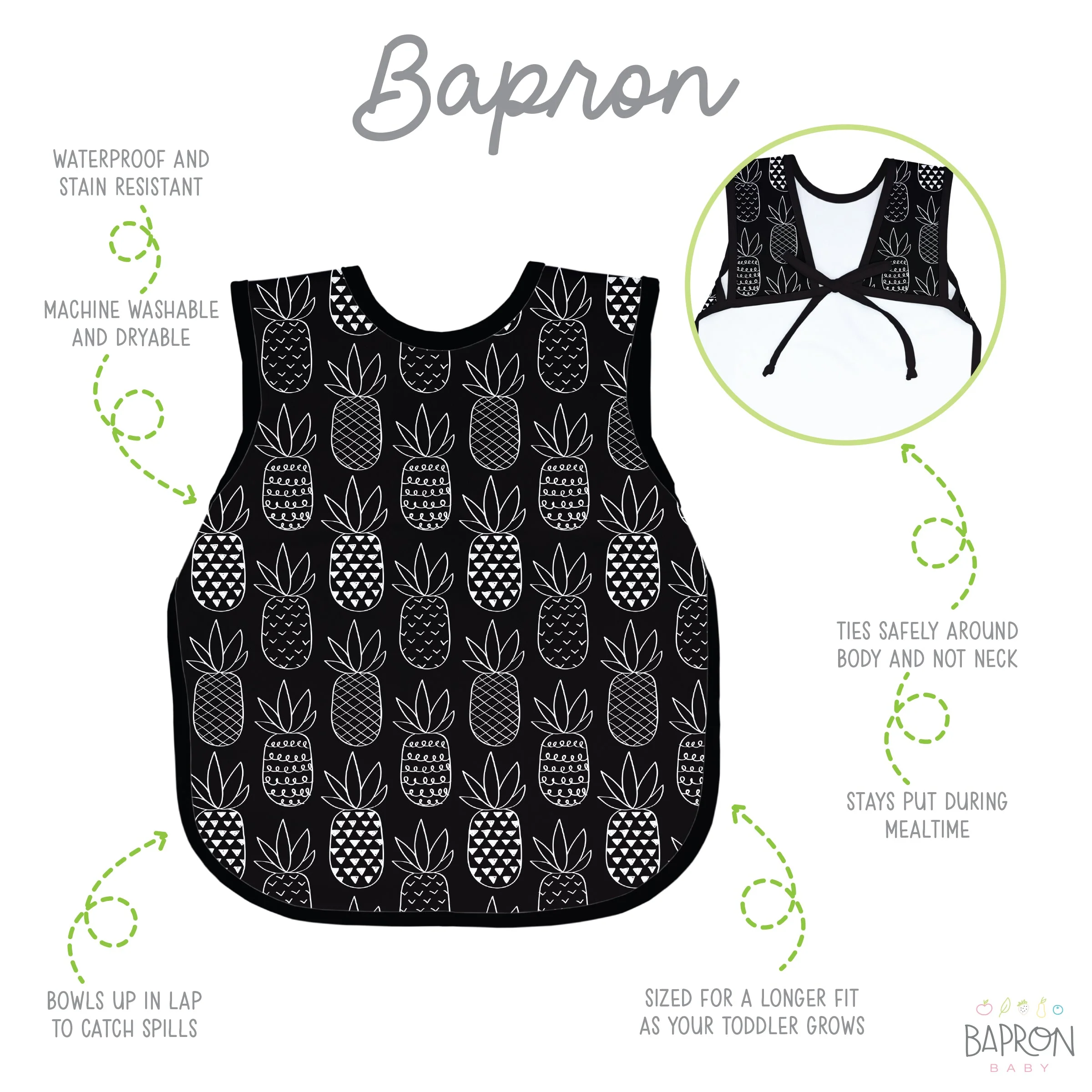 Pineapple Monochrome Bapron - Image 2
