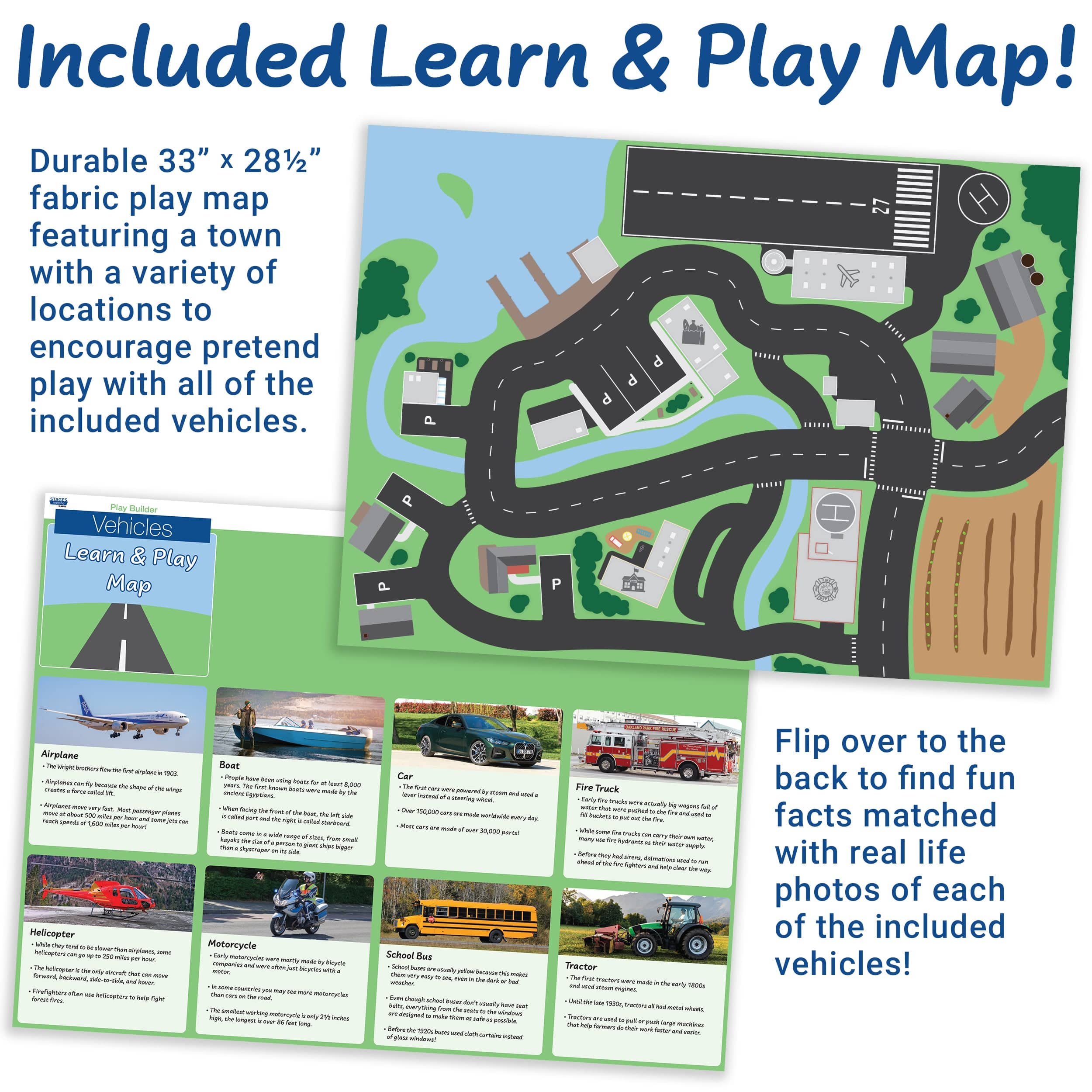 Play Builder Vehicles with Learn & Play Mat - Image 3
