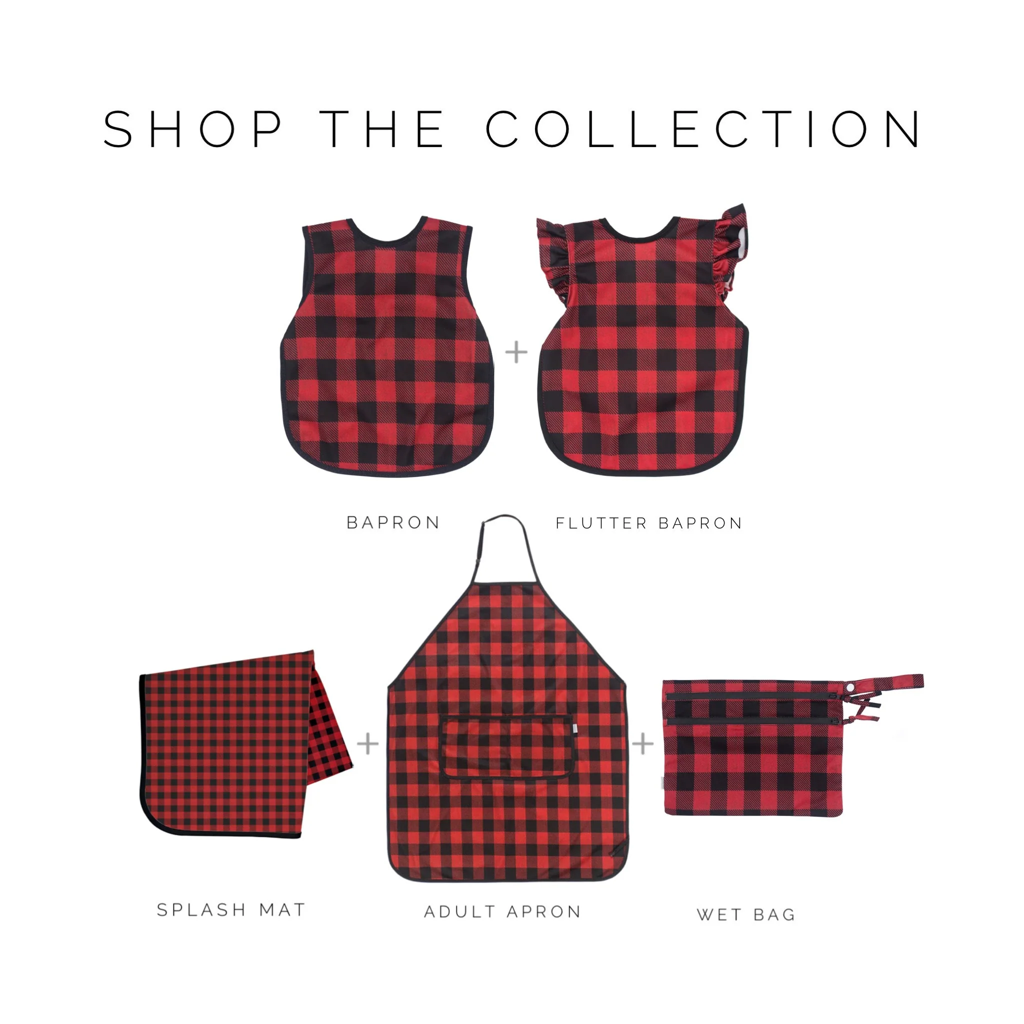 Red Buffalo Plaid Flutter Bapron SALE - Image 5