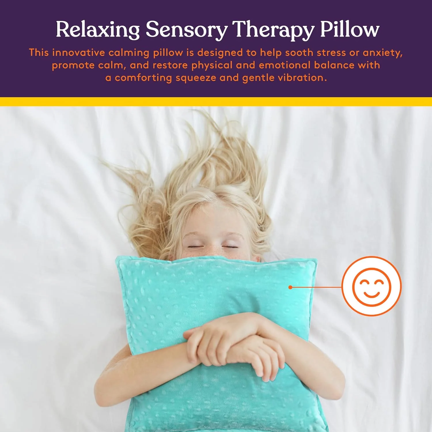 Sensory Vibrating Pillow - Blue & Green - Image 7